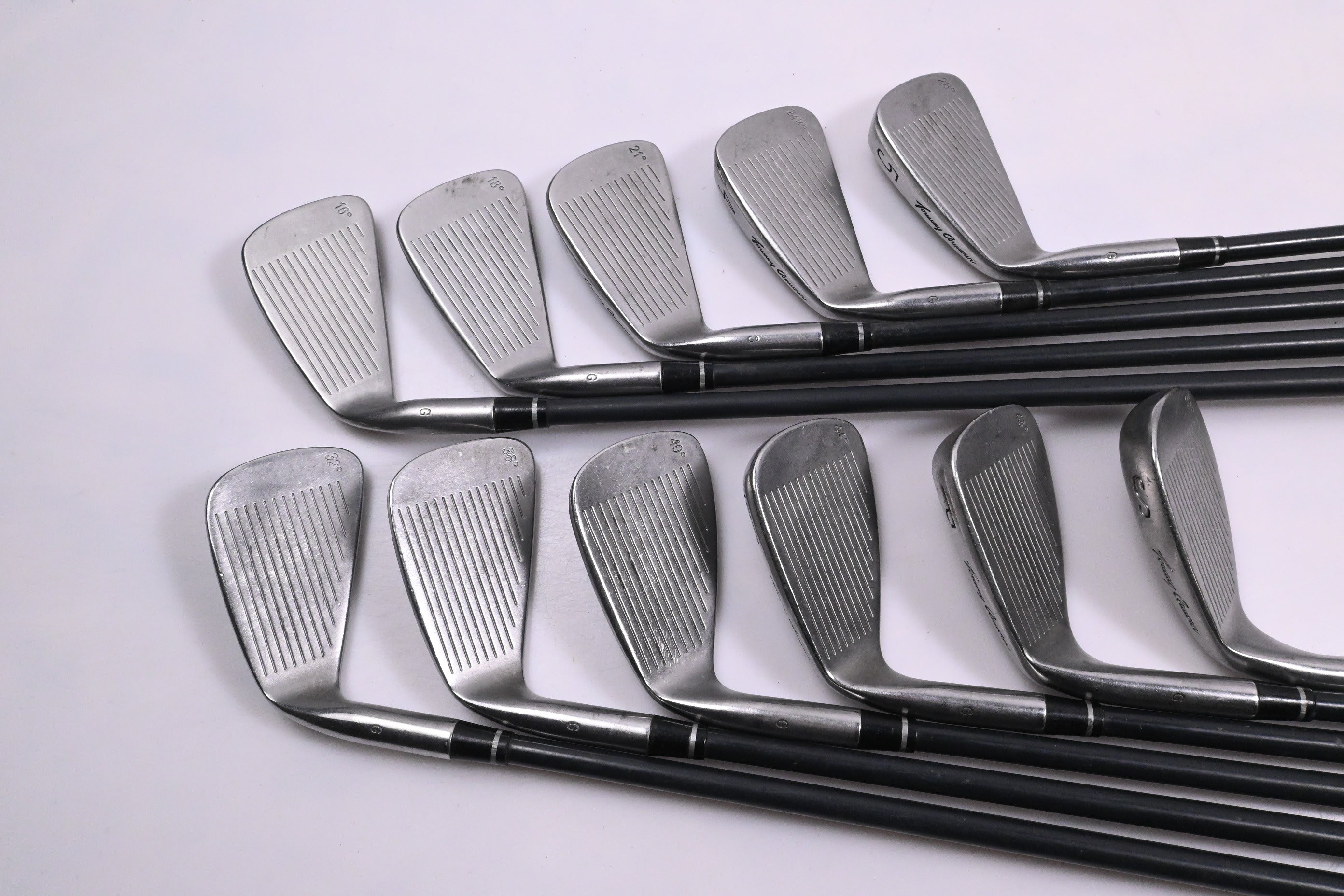 Tommy Armour 845 Silver Scot Irons / 1-PW+SW / Stiff Flex Graphite Shafts