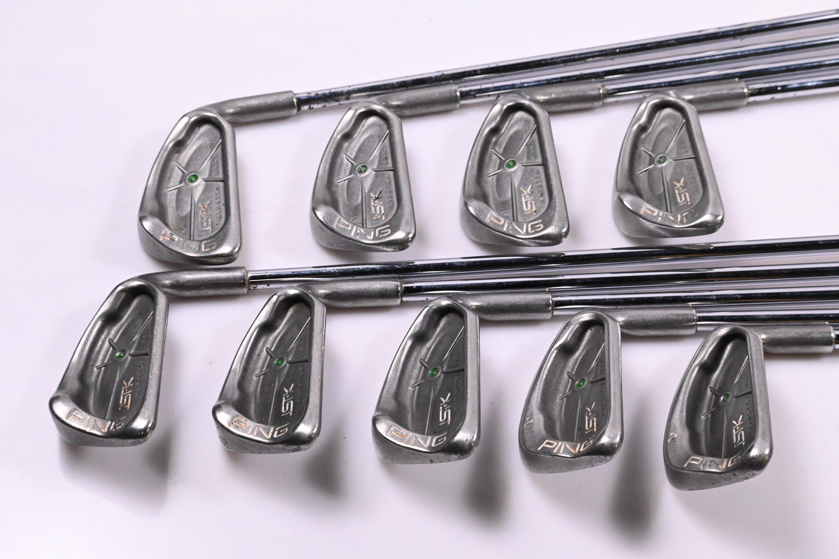 Ping ISI-K Irons / 3-PW+SW / Green Dot / Regular Flex Ping JZ Shafts