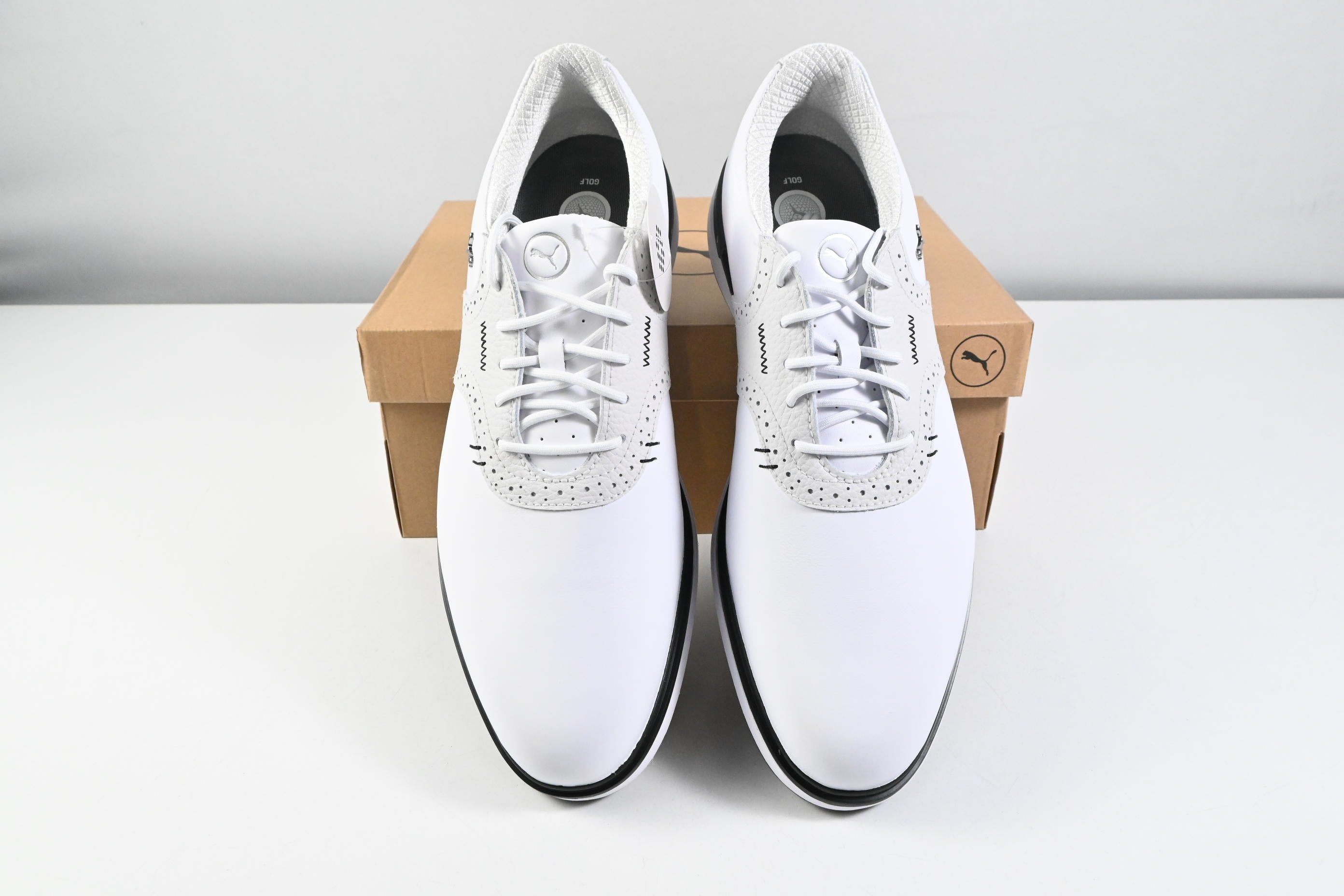 Puma Avant Golf Shoes / Size UK 9.5 / White, Black