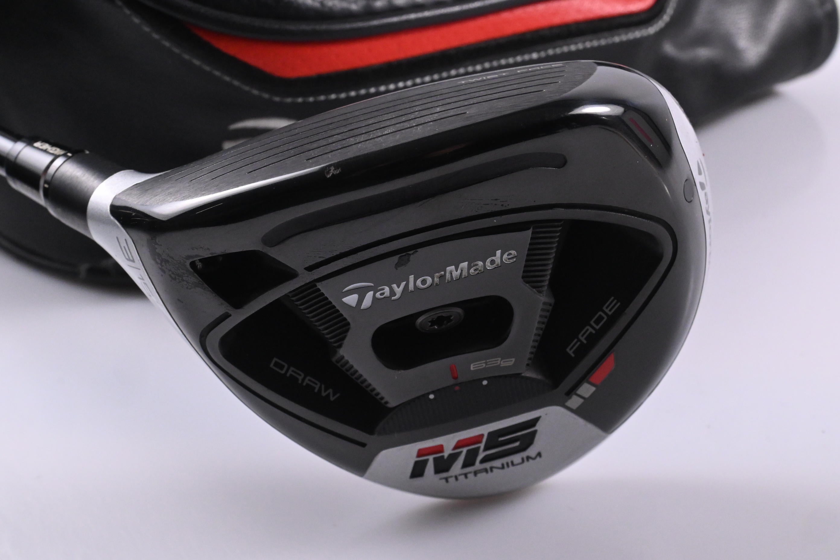 Left Hand Taylormade M5 #3 Wood / 15 Degree / Stiff Flex Kai'Li Red 75 Shaft