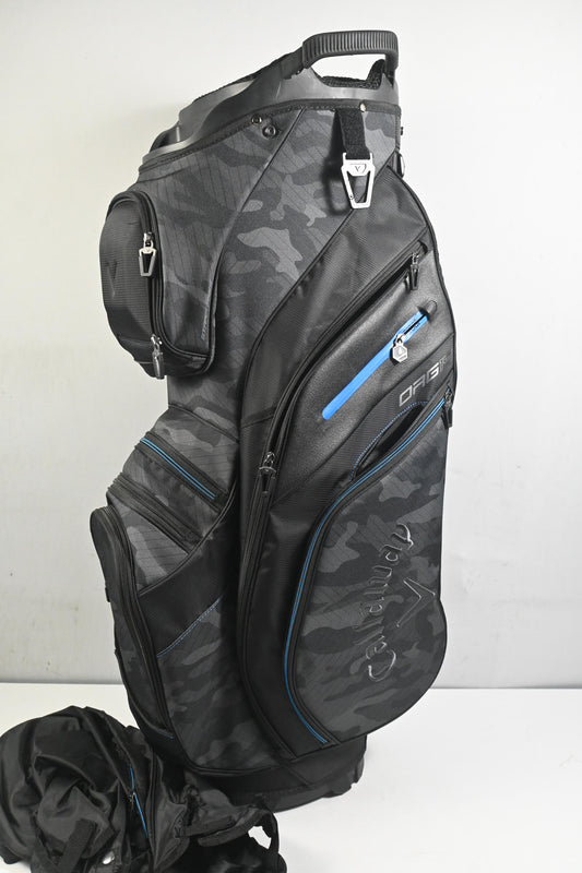 Callaway Org 14 Cart Bag / 14-Way Divider / Black, Camo & Blue