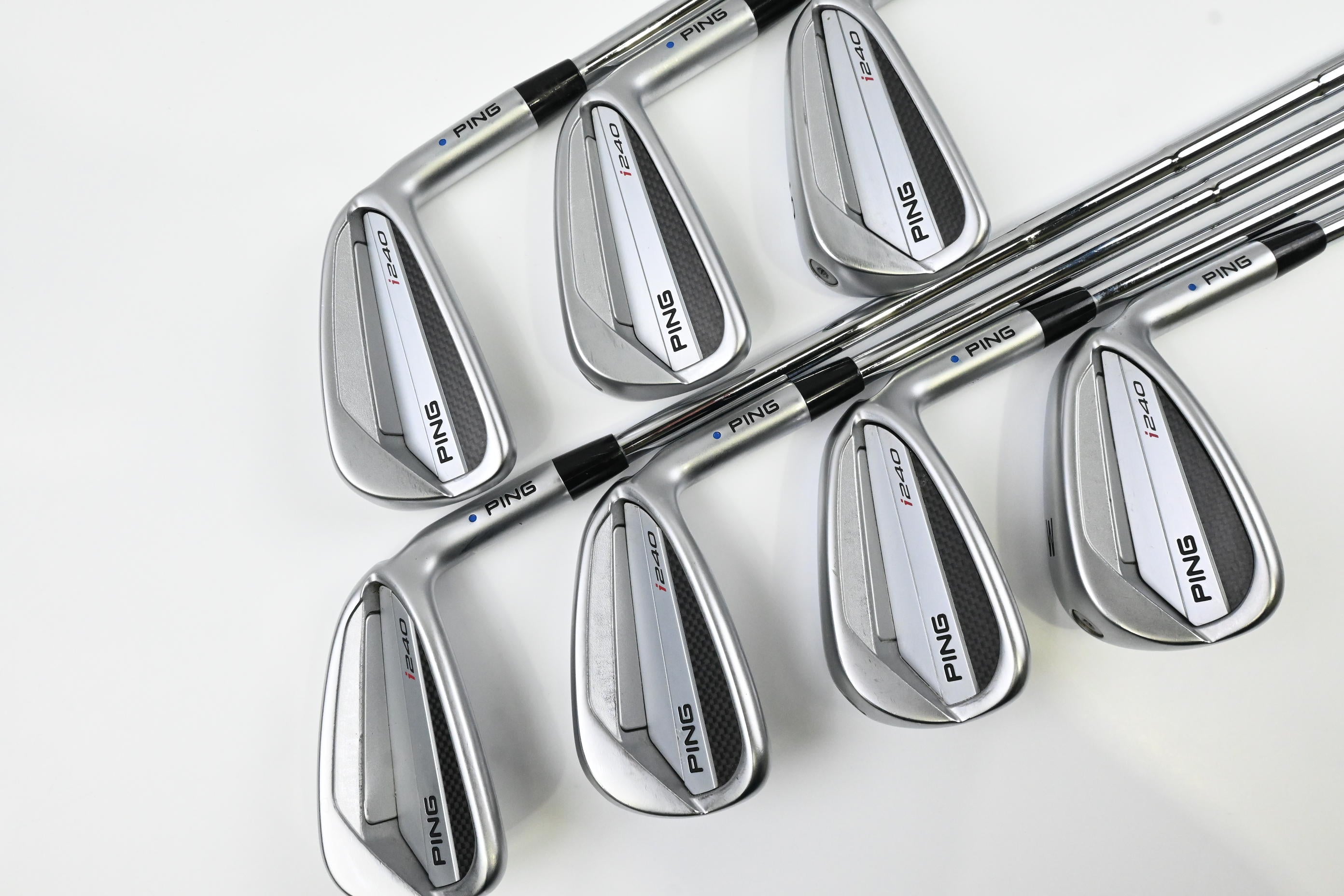 Ping I240 Irons / 4-PW / Blue Dot / Stiff Flex Dynamic Gold Mid 100 S300 Shaft