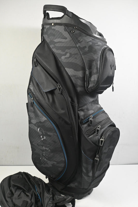 Callaway Org 14 Cart Bag / 14-Way Divider / Black, Camo & Blue