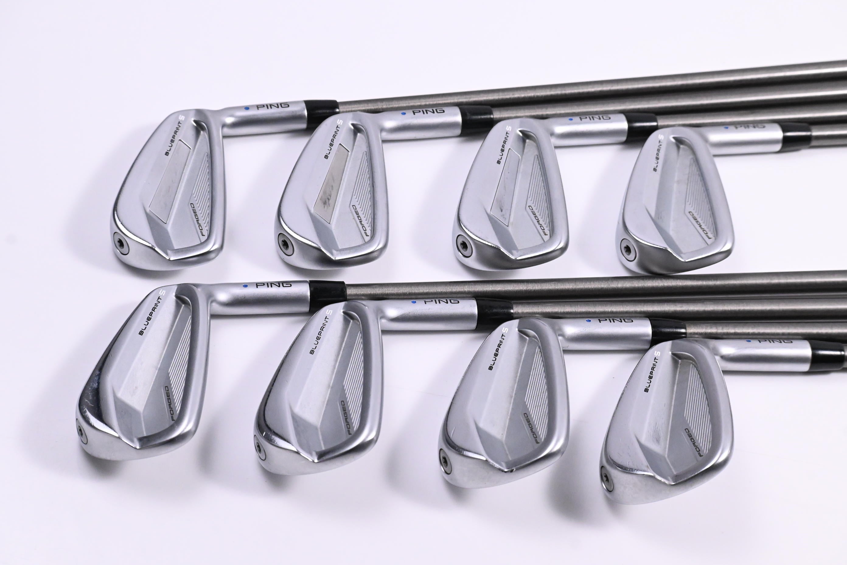 Ping Blueprint S Irons / 3-PW / Blue Dot / Stiff Flex Steelfiber i95 Shafts