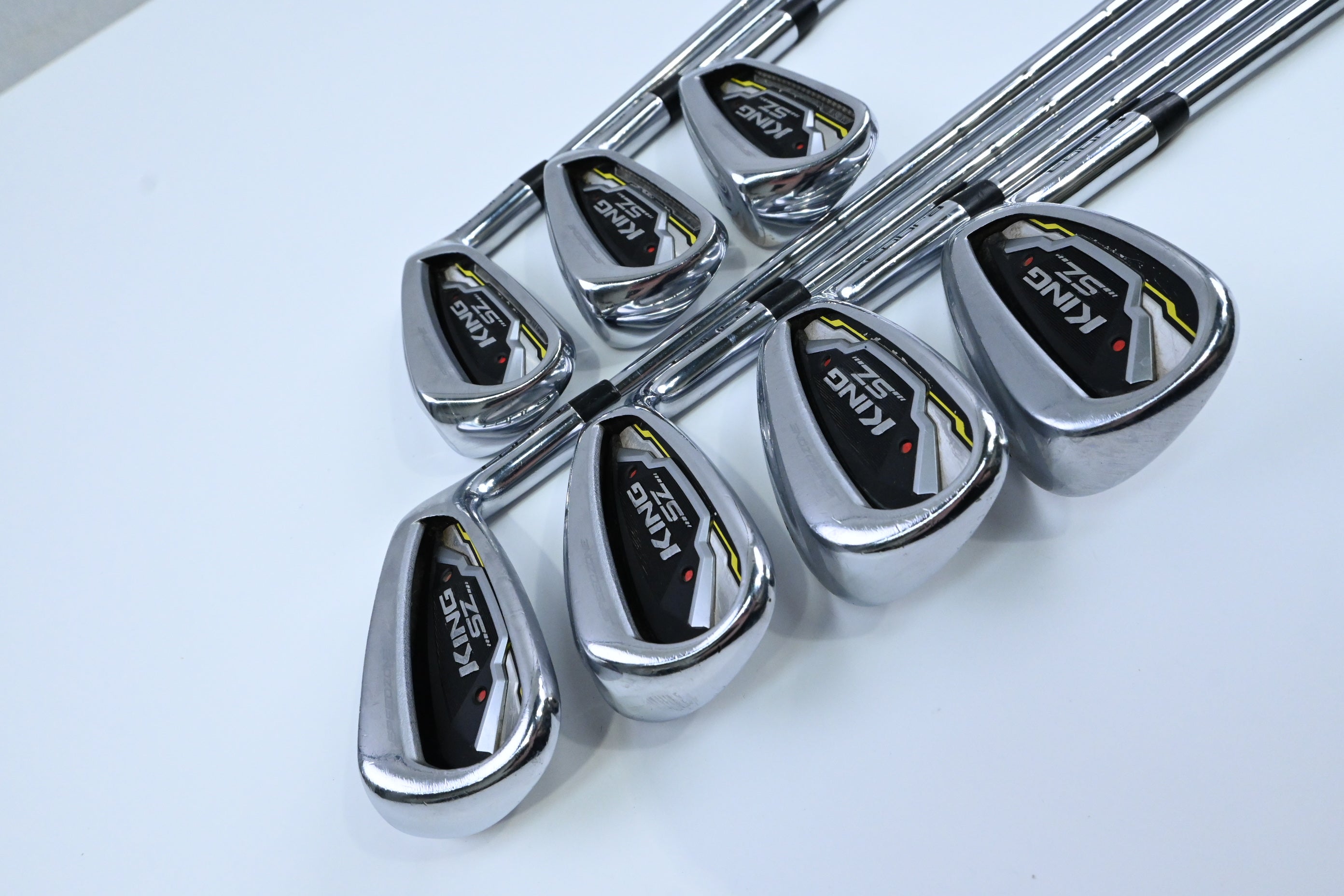 Cobra King Speedzone Irons / 5-PW+GW / Stiff Flex KBS Tour 90 Shafts
