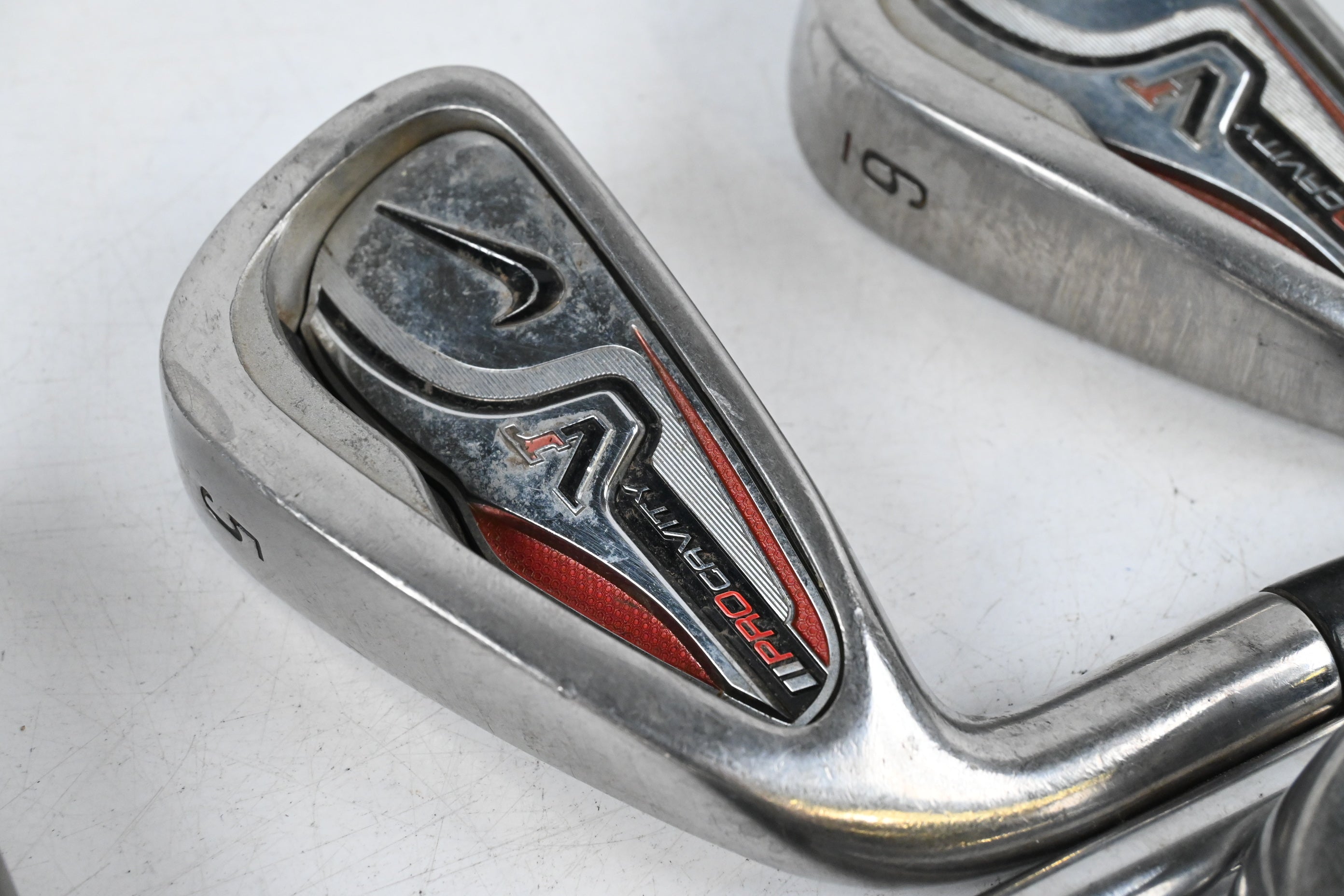 Left Hand Nike VR Pro Cavity Irons / 4-PW / Regular Flex Dynalite 110 Shafts