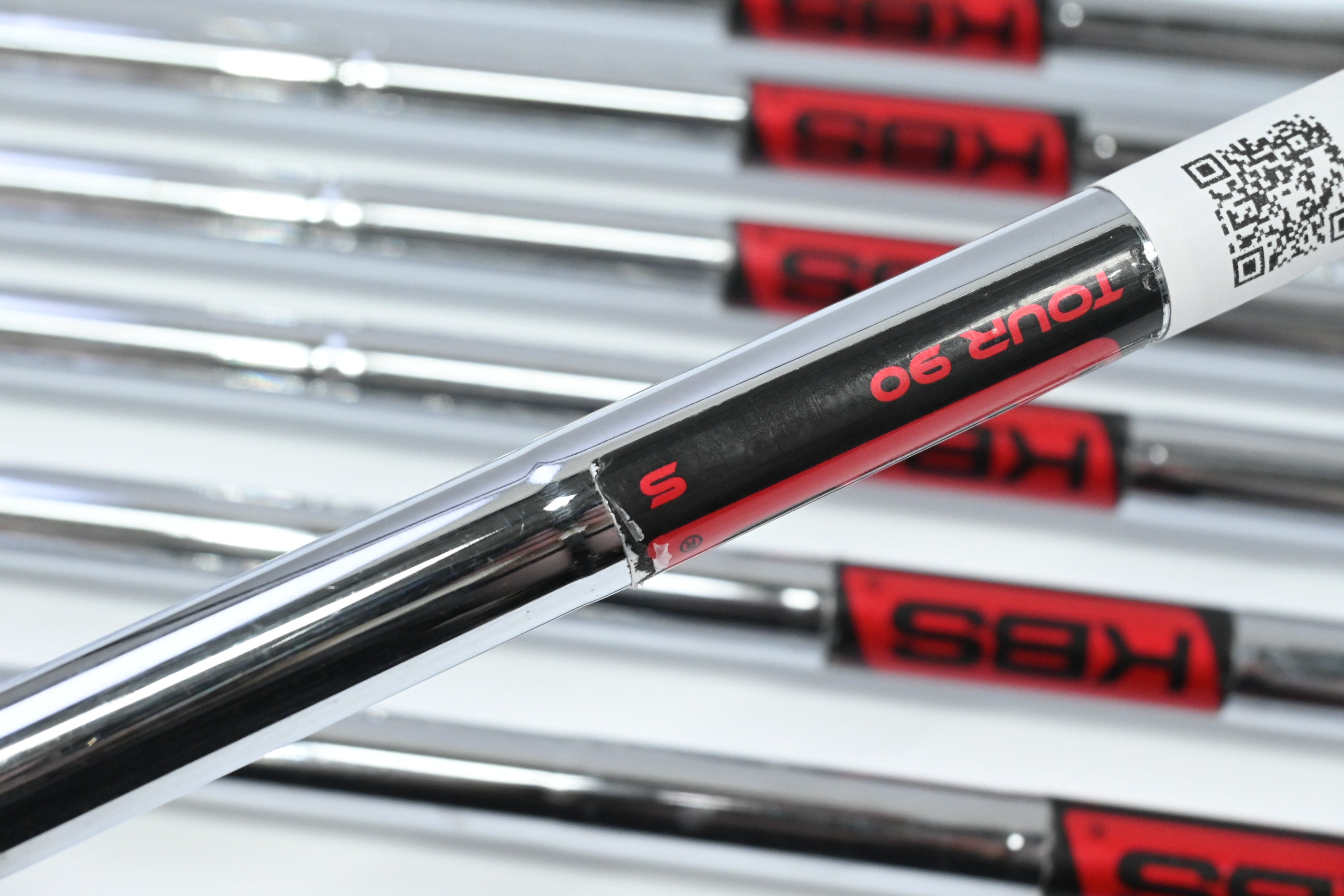 Cobra King Speedzone Irons / 5-PW+GW / Stiff Flex KBS Tour 90 Shafts