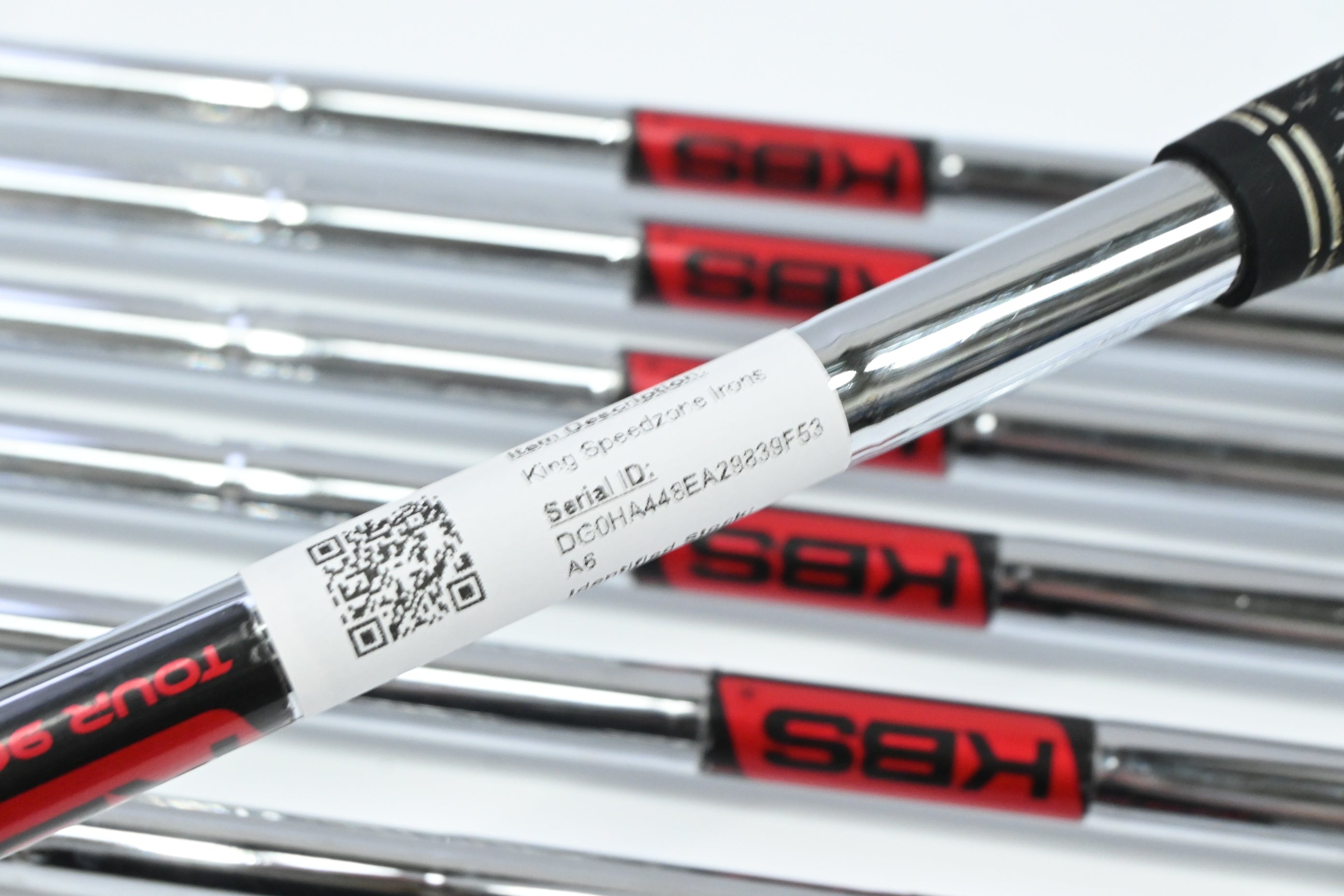 Cobra King Speedzone Irons / 5-PW+GW / Stiff Flex KBS Tour 90 Shafts