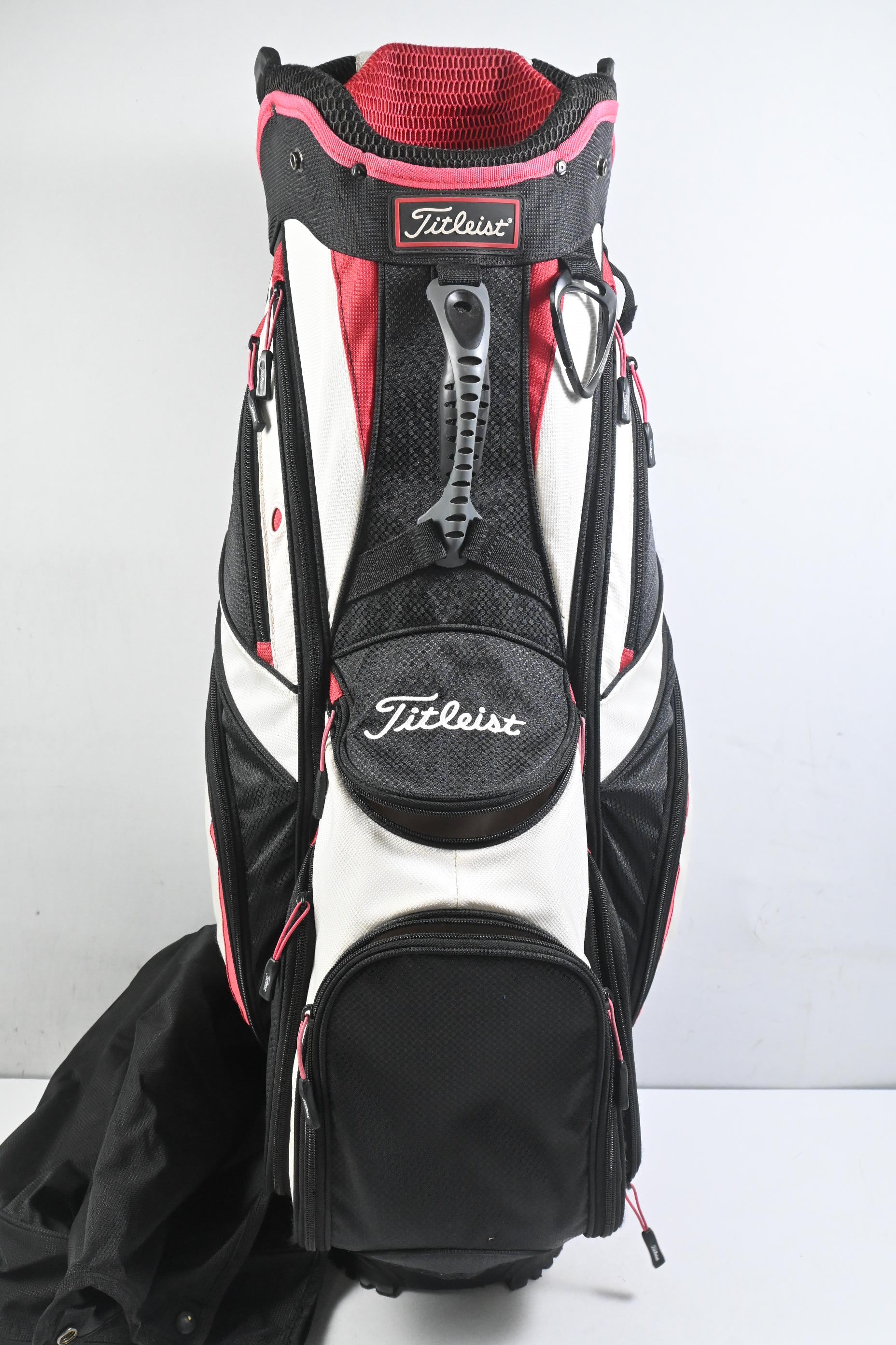 Titleist Cart Bag / 14-Way Divider / Black, White & Red
