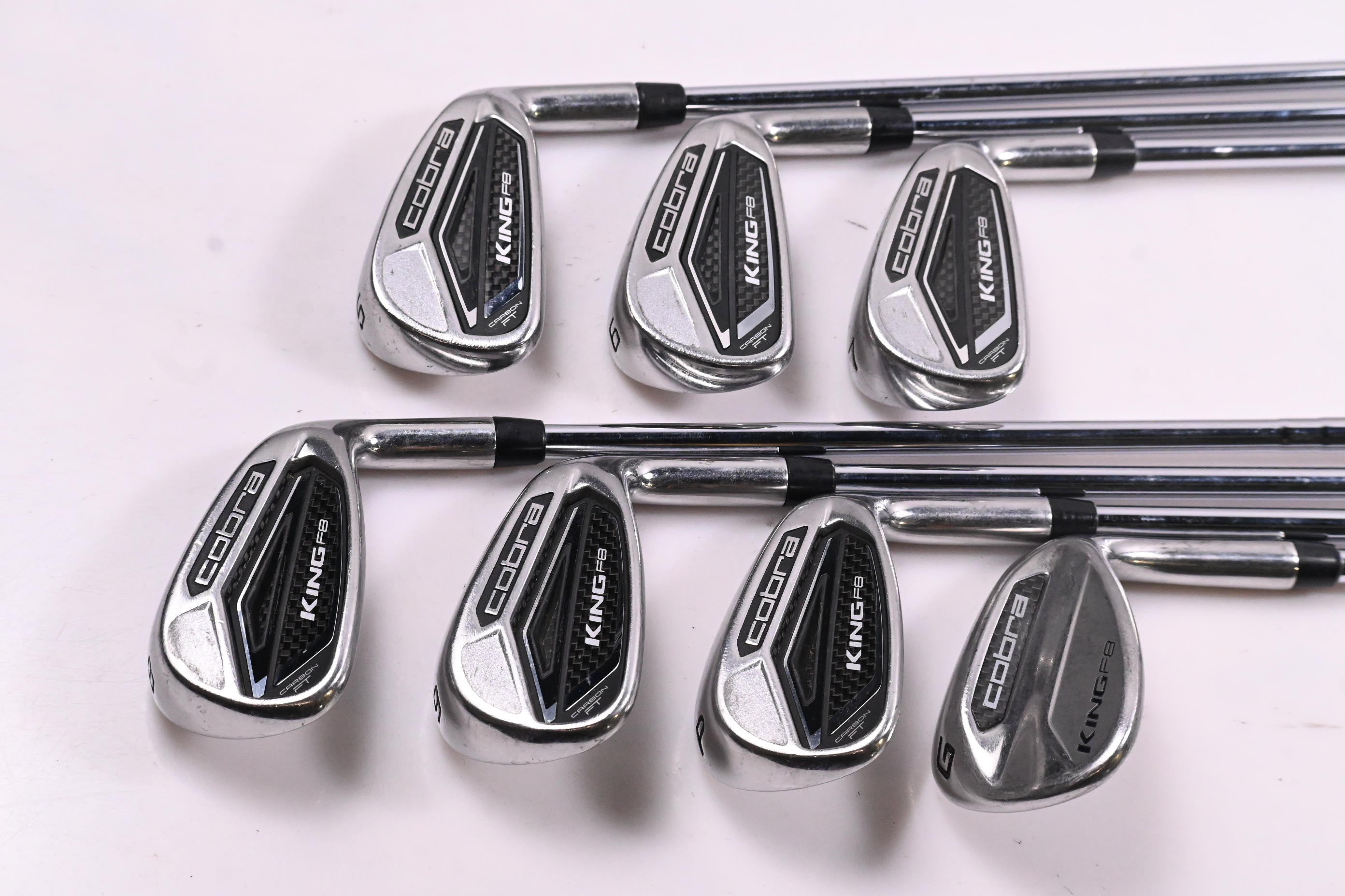 Cobra King F8 Irons / 5-PW+GW / Regular Flex True Temper XP 90 Shafts