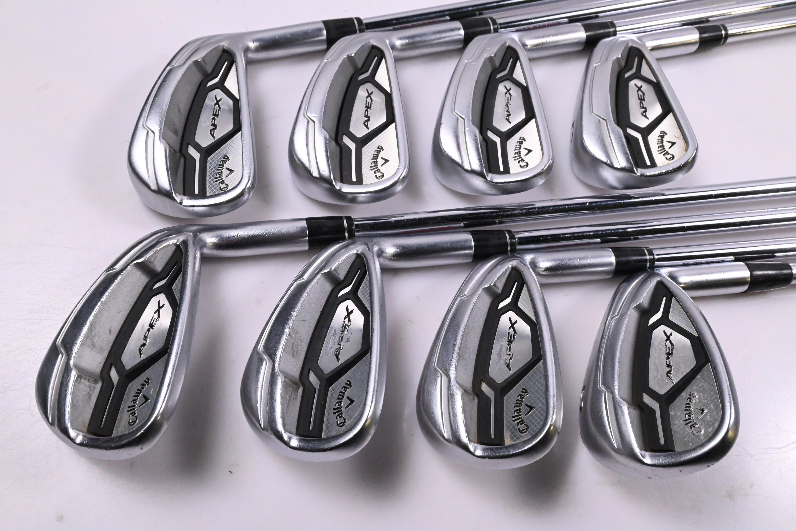 Callaway Apex CF16 Irons / 4-PW+SW / Stiff Flex XP ST15 105 S300 Shafts