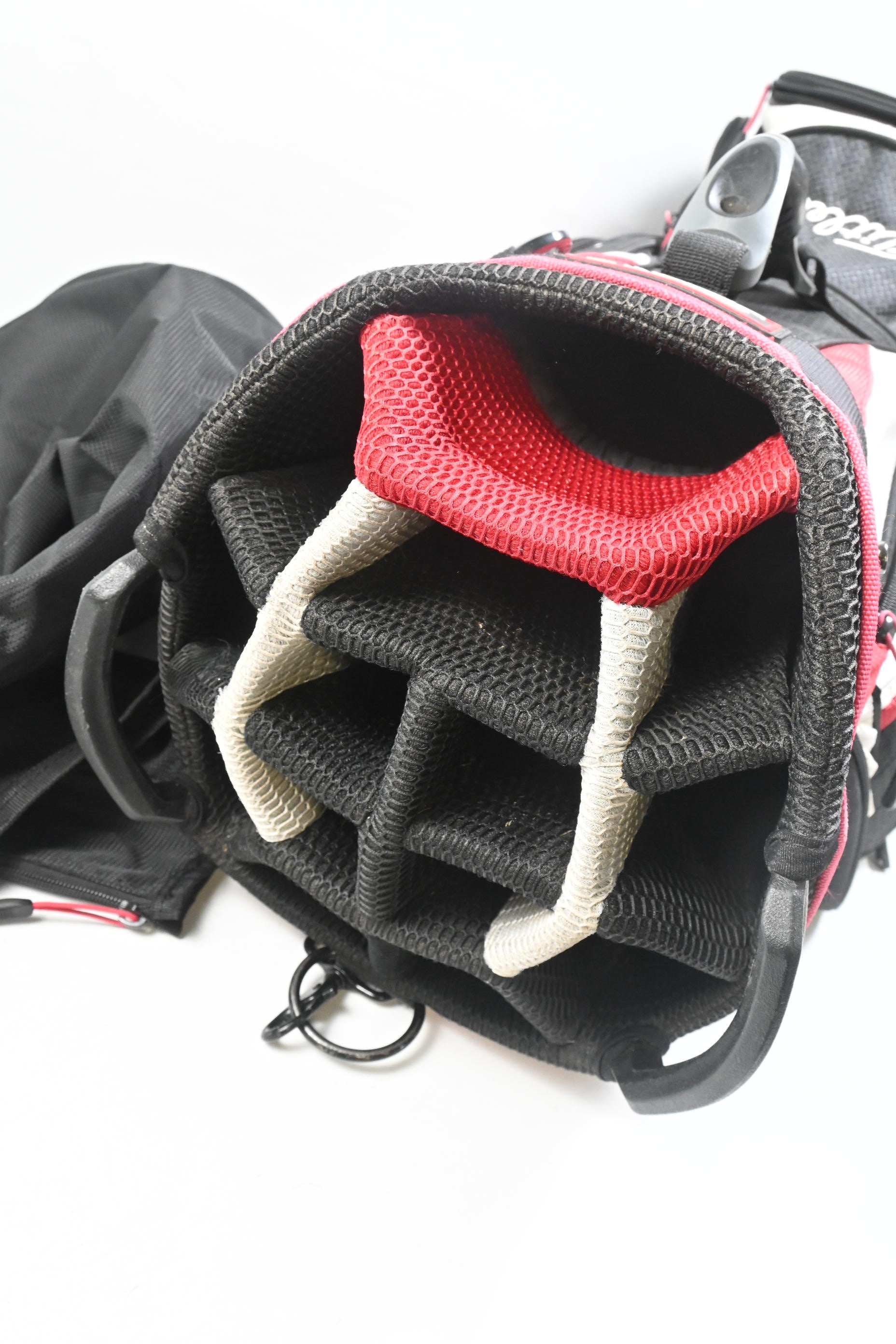 Titleist Cart Bag / 14-Way Divider / Black, White & Red