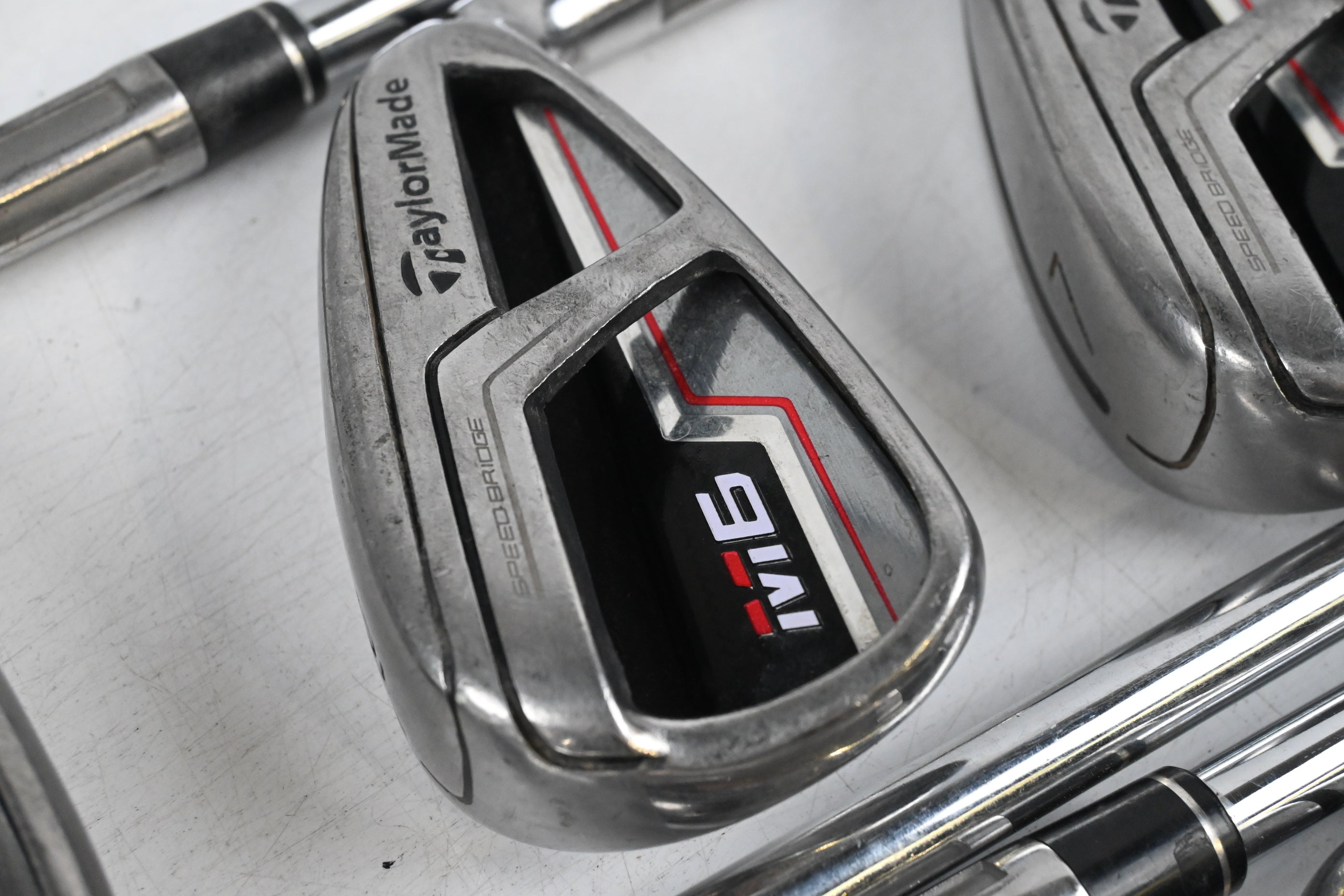 Taylormade M6 Irons / 5-PW+SW / Stiff Flex N.S.Pro 950GH Shafts