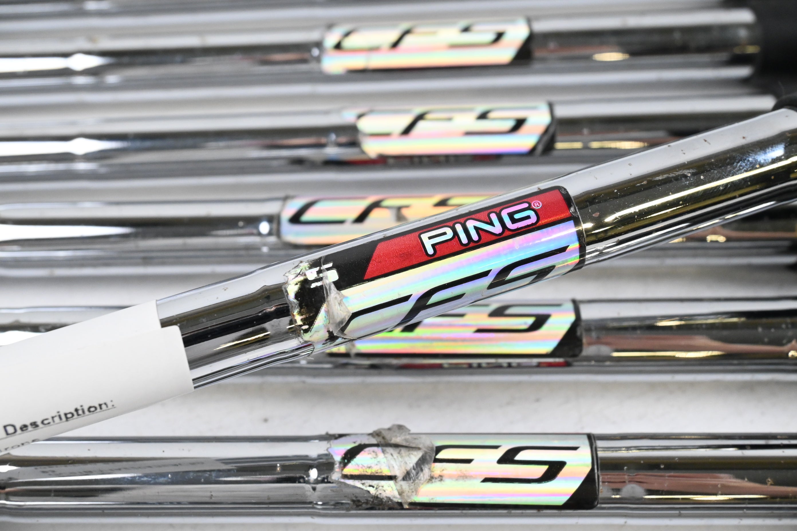 Ping i20 Irons / 3-PW / Green Dot / Stiff Flex Ping CFS Shafts