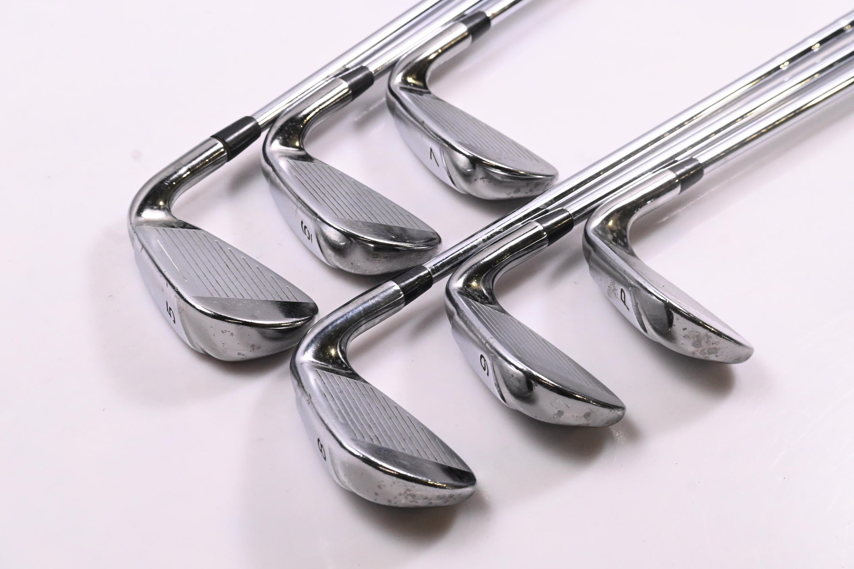 Left Hand Taylormade Burner Irons / 5-PW / Stiff Flex Steel Shafts