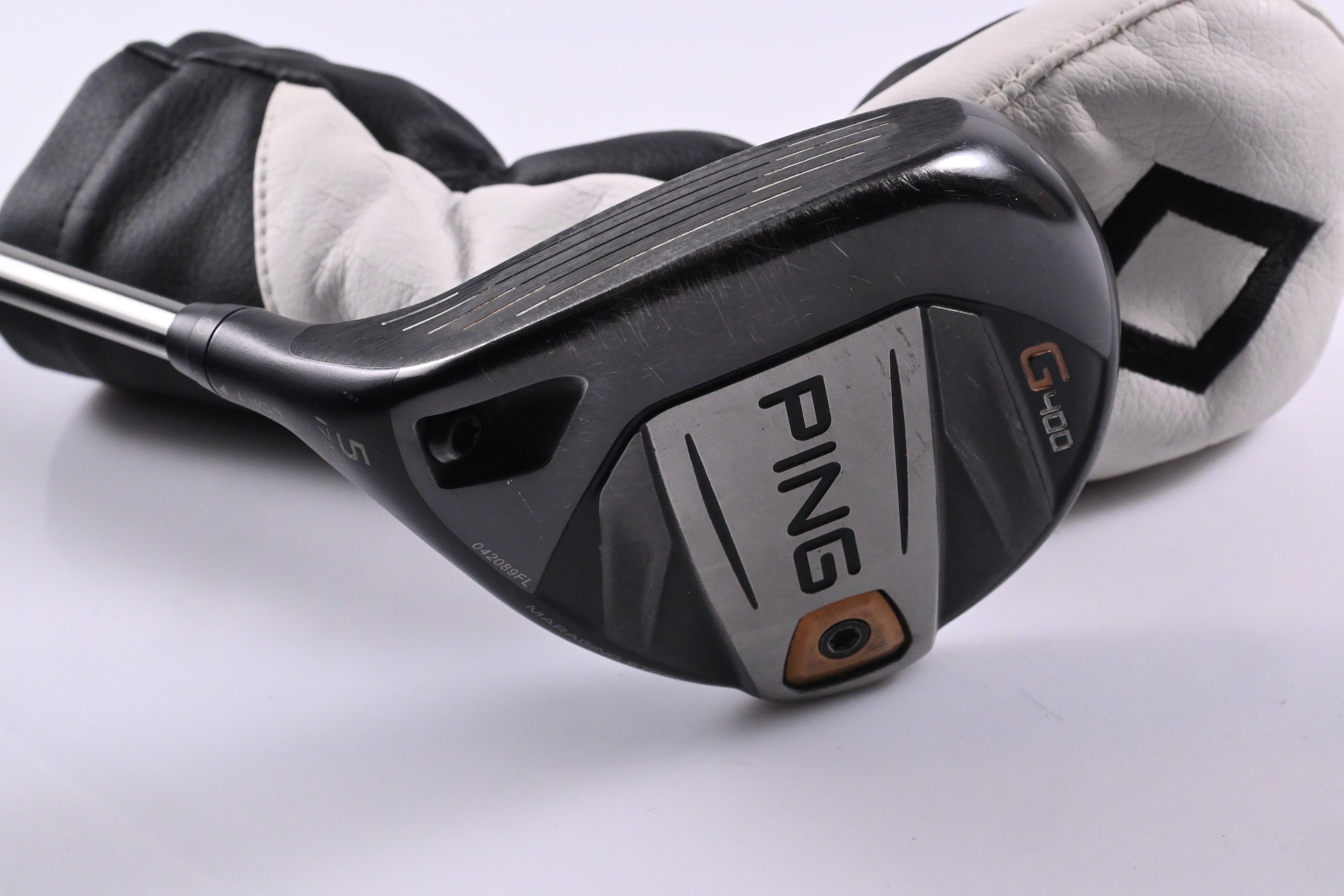Left Hand Ping G400 #5 Wood / 17.5 Degree / Stiff Flex Ping Tour Chrome 75 Shaft