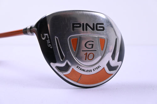 Left Hand Ping G10 #5 Wood / 18.5 Degree / Regular Flex Ping TFC 129 Shaft