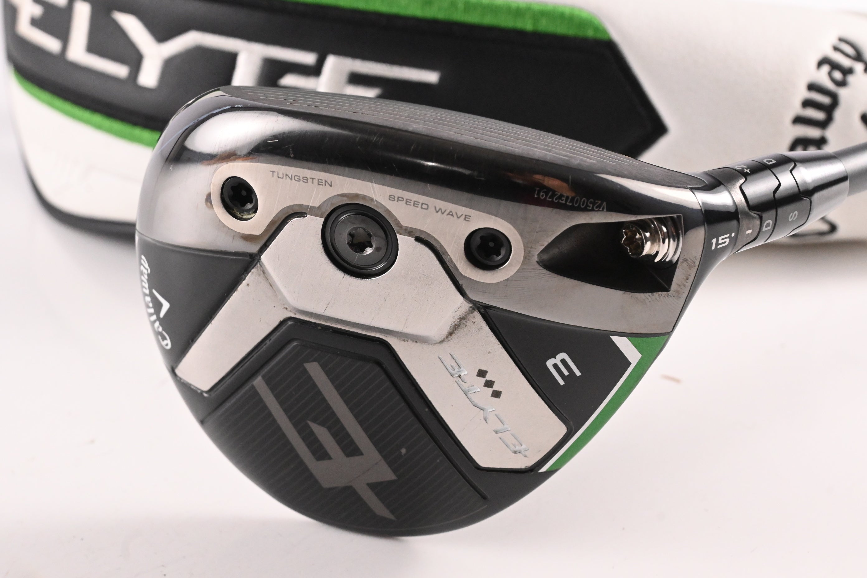 Callaway Elyte Triple Diamond #3 Wood / 15 Degree / Stiff Flex HZRDUS Smoke
