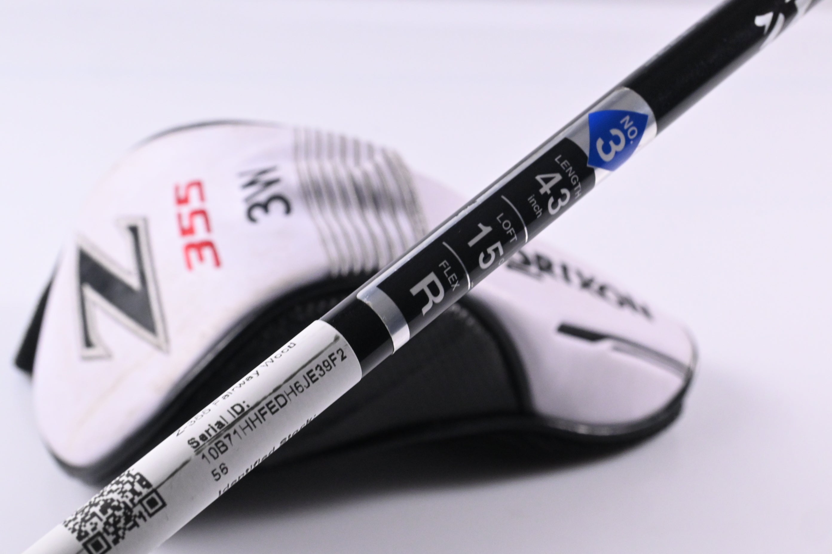 Left Hand Srixon Z-355 #3 Wood / 15 Degree / Regular Flex Miyazaki Red 54 Shaft