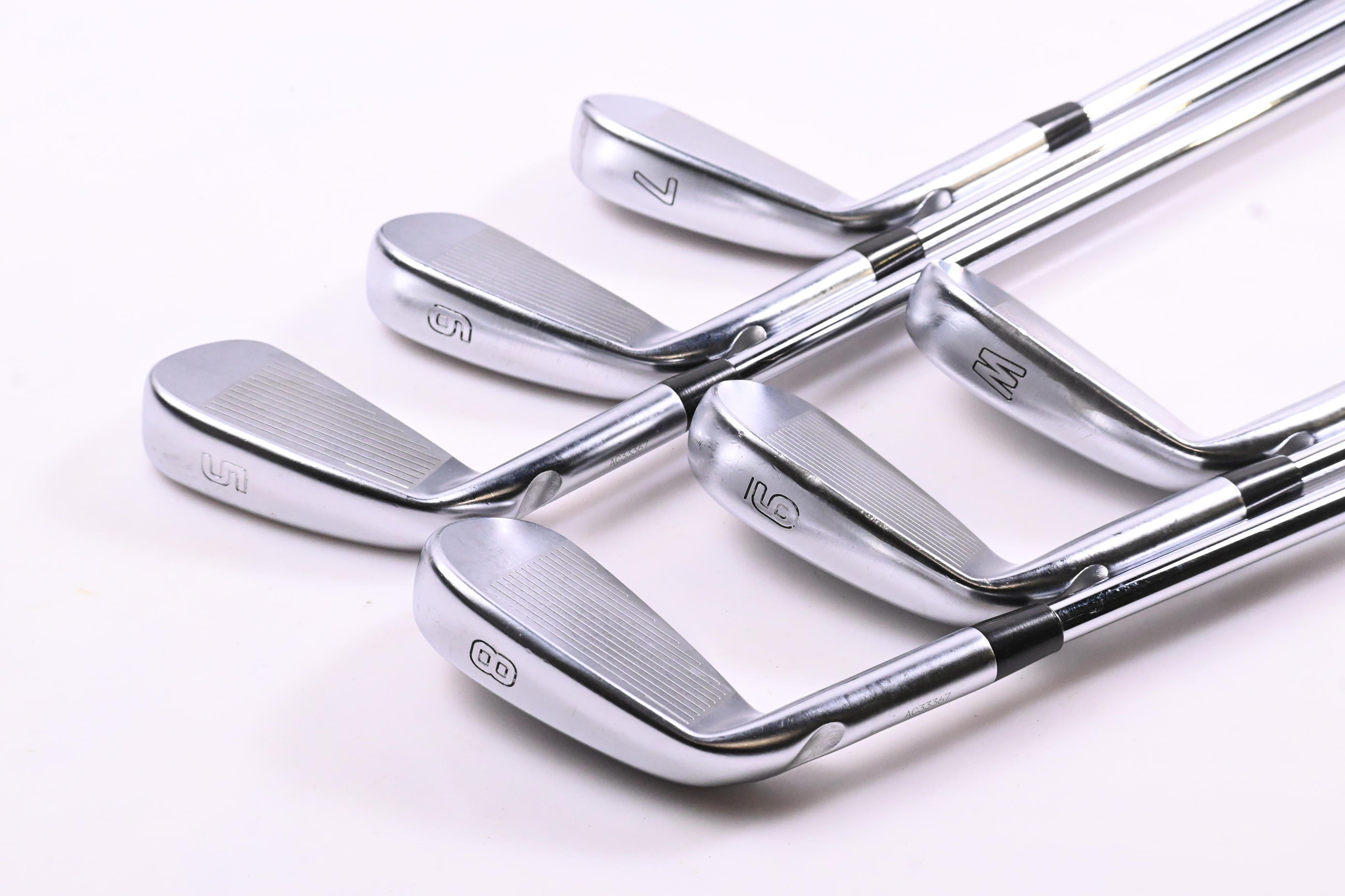 Ping i210 Irons / 5-PW / Green Dot / Regular Flex Ping AWT 2.0 Shafts