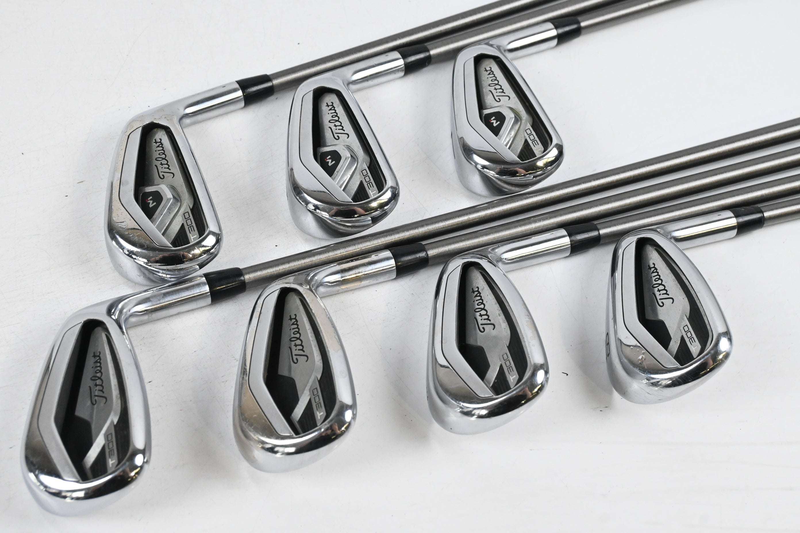 Titleist T300 2021 Irons / 5-PW+GW / Regular Flex Steelfiber i80 Shafts