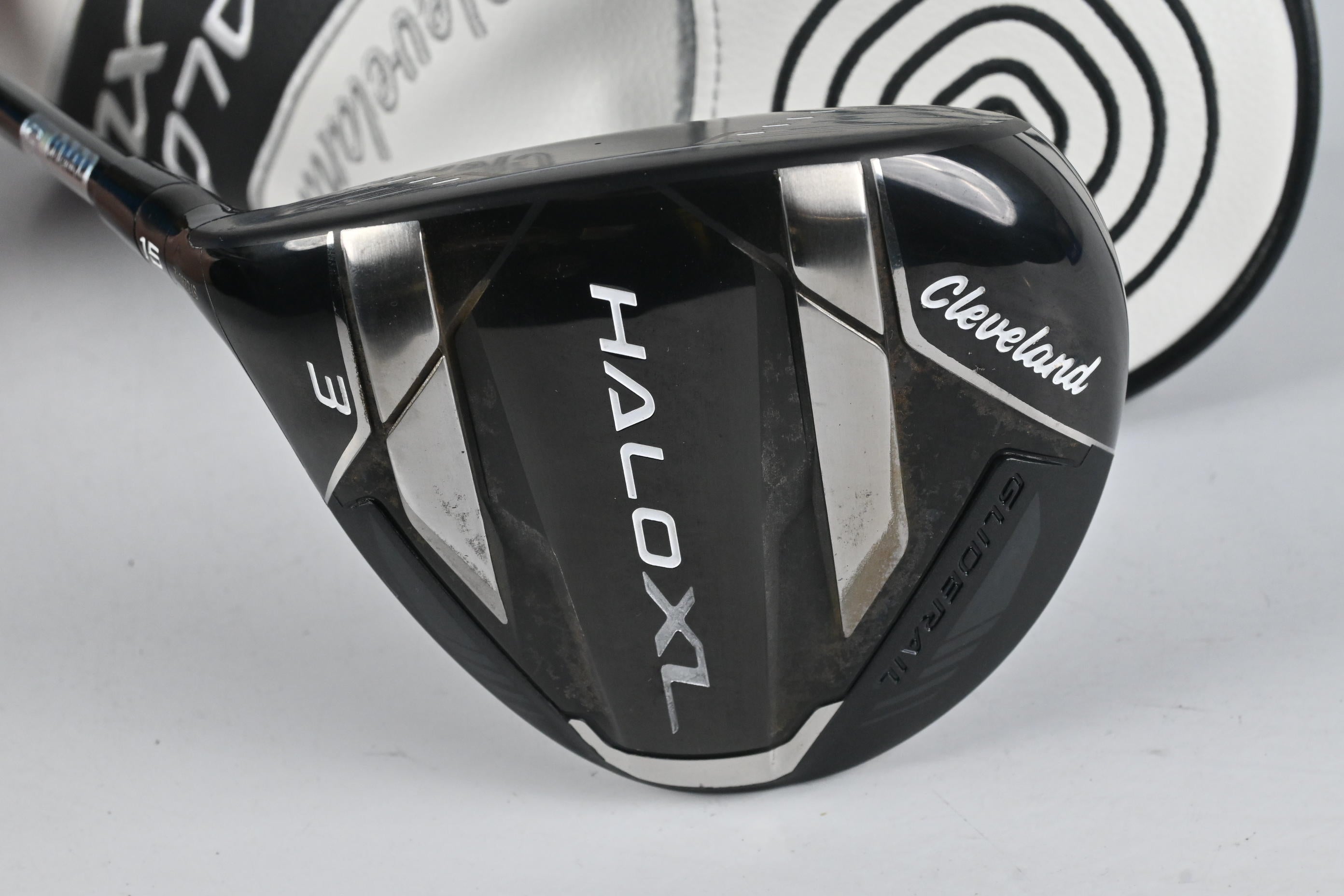 Left Hand Cleveland Halo XL #3 Wood / 15 Degree / Stiff Flex Tensei AV Blue 55