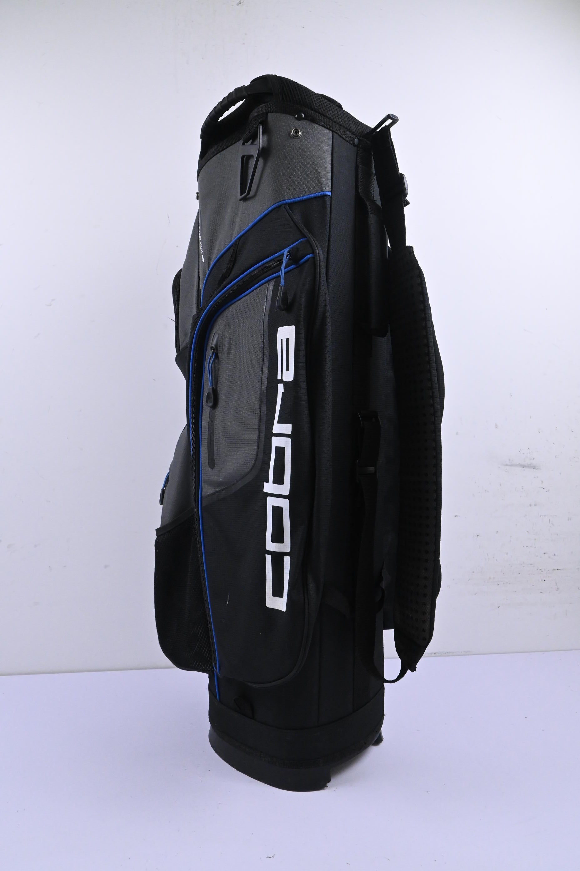 Cobra Cart Bag / 14-Way Divider / Black, Grey & Blue