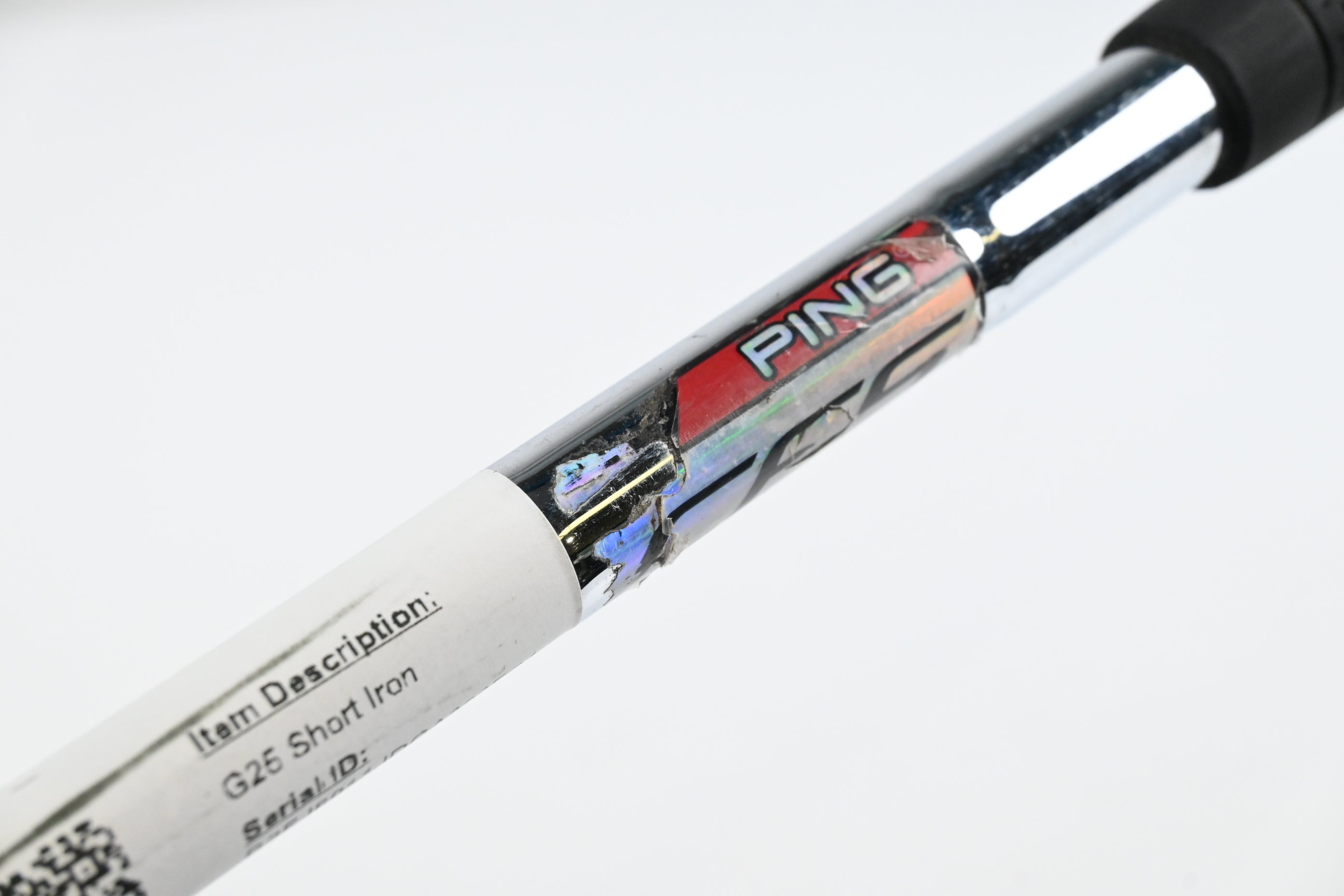 Left Hand Ping G25 #8 Iron / Black Dot / Stiff Flex Ping CFS Shaft