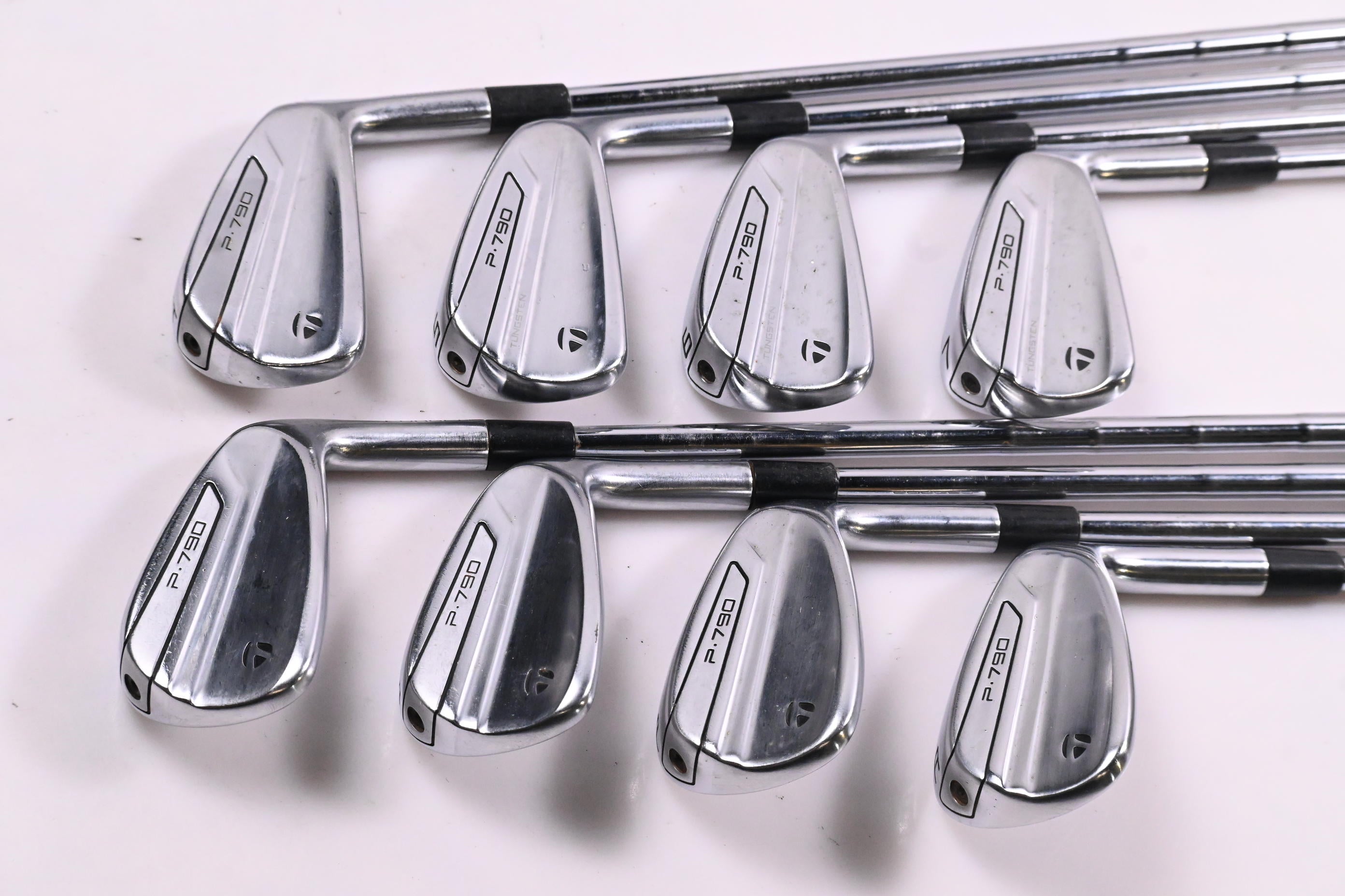 Taylormade P790 2019 Irons / 4-PW+AW / Stiff Flex KBS Tour 90 Shafts
