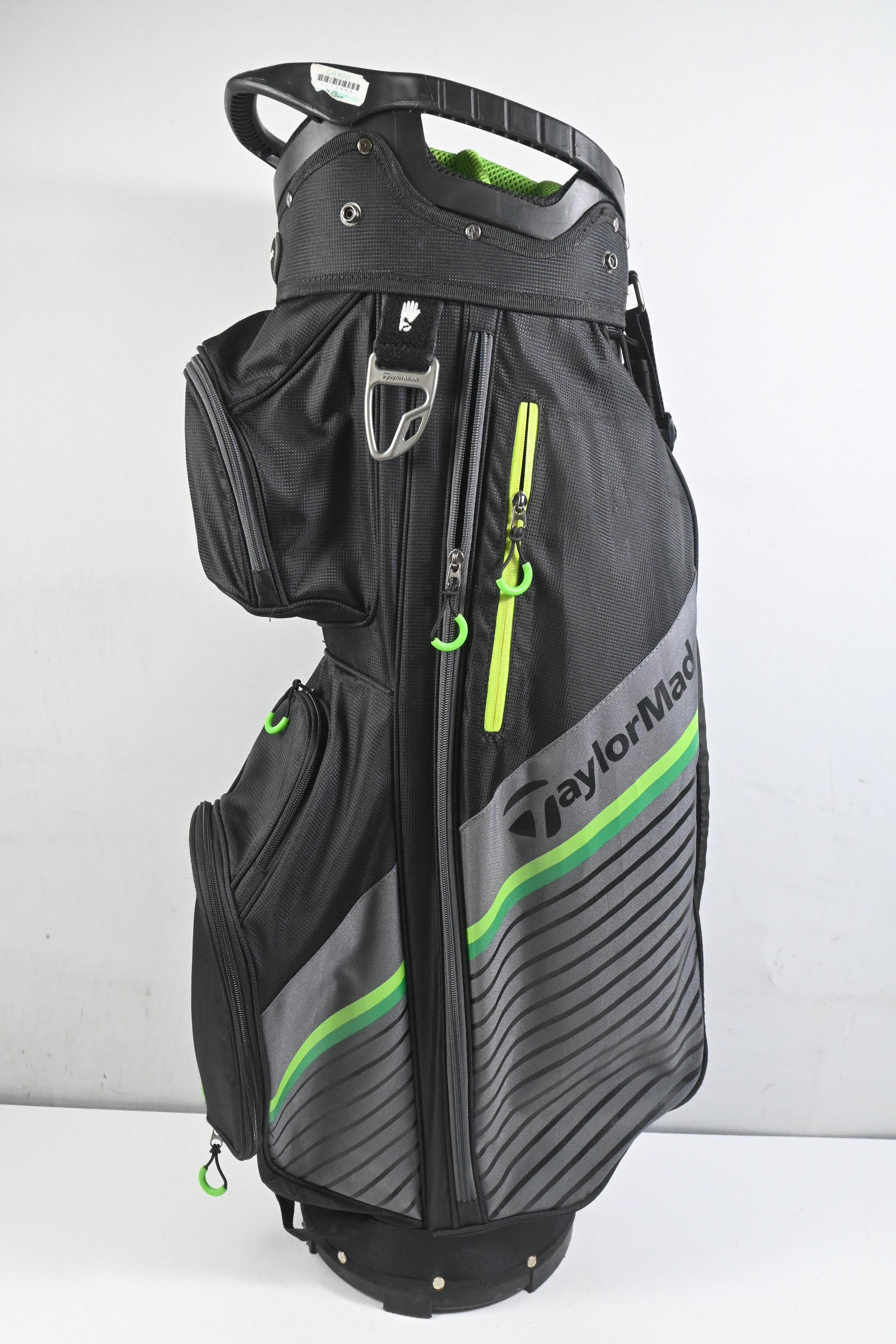Taylormade Cart Bag / 14-Way Divider / Black, Grey & Green