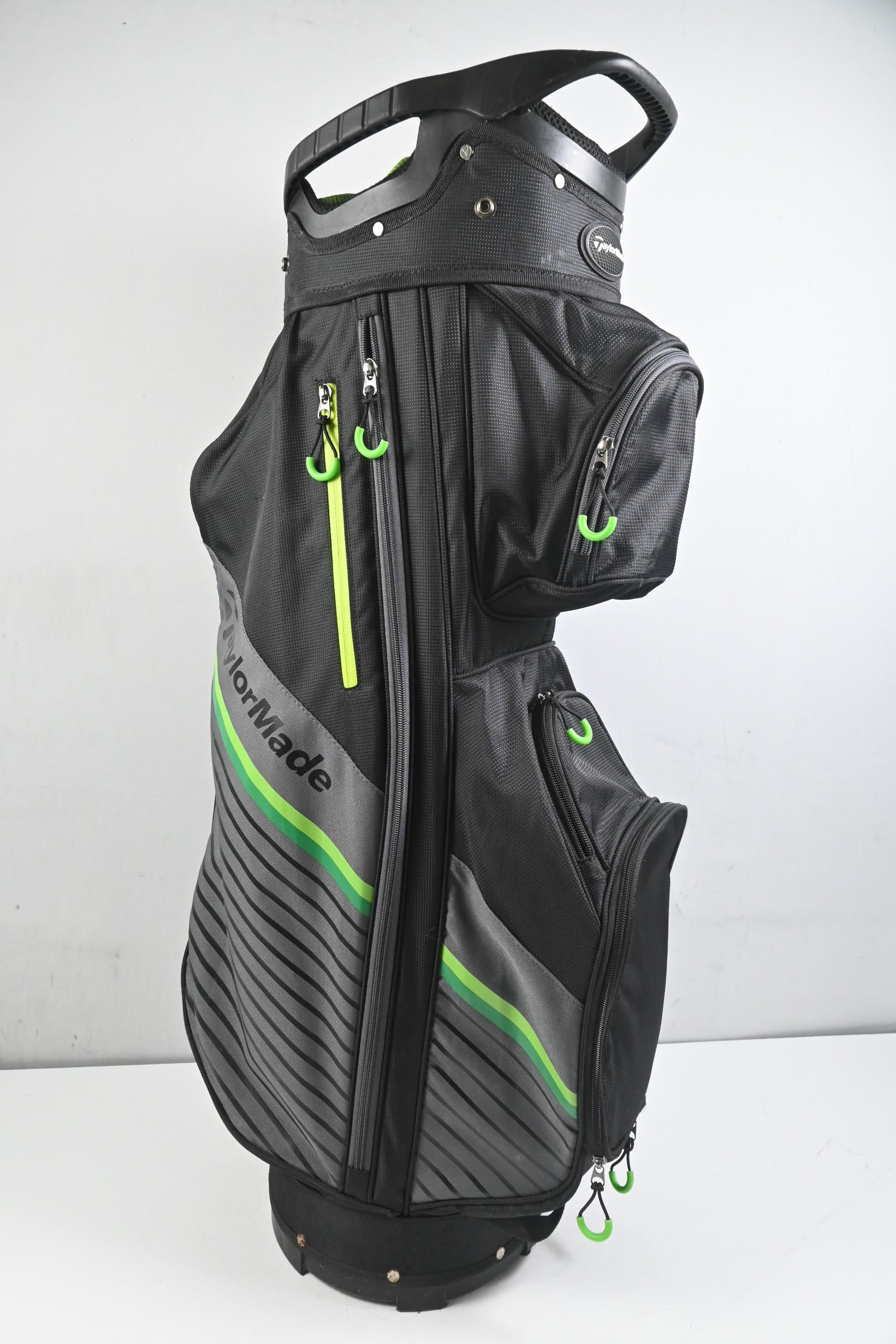 Taylormade Cart Bag / 14-Way Divider / Black, Grey & Green