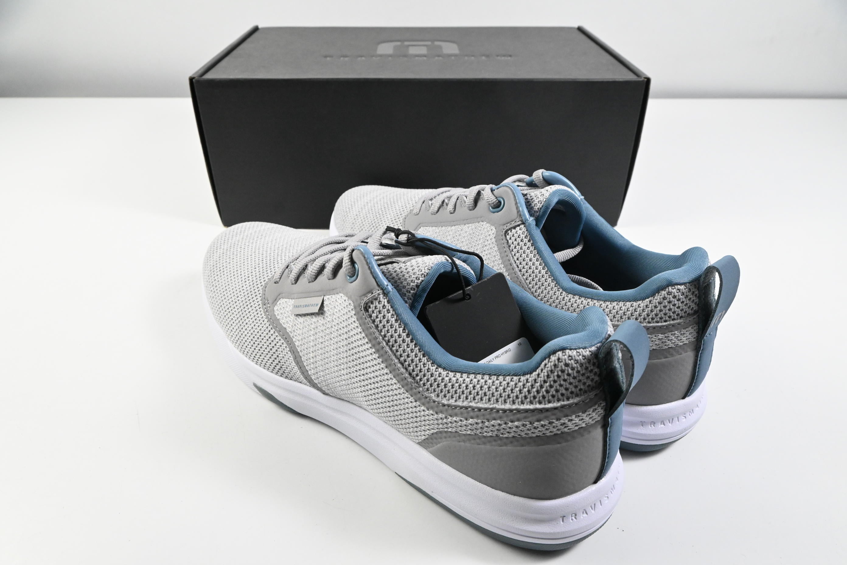 Travis Mathews Daily Pro Hybrid Golf Shoes / Size UK 9 / Grey, White & Blue