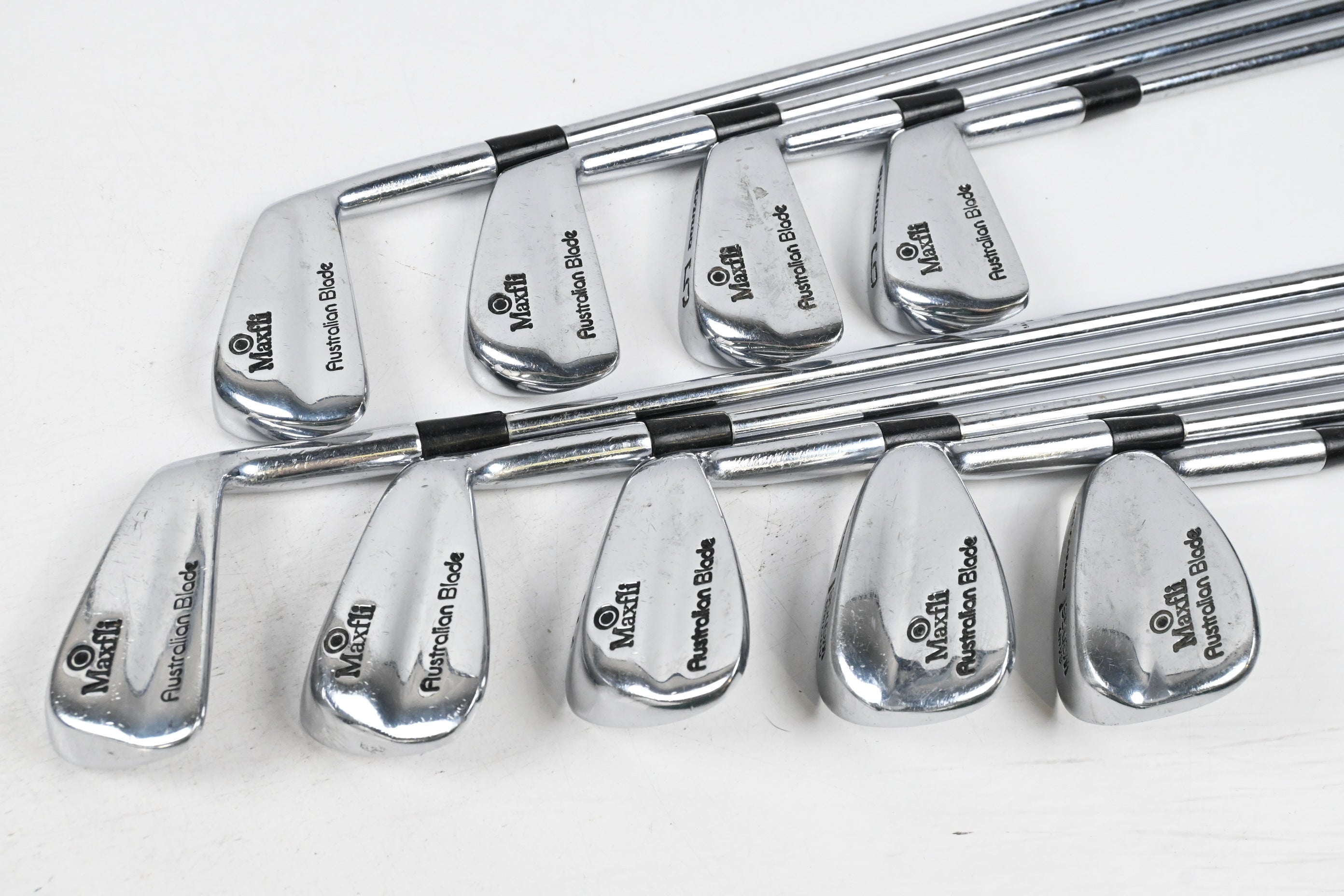 Maxfli Australian Blade Irons / 3-PW+SW / Stiff Flex Dynamic Gold S300 Shafts