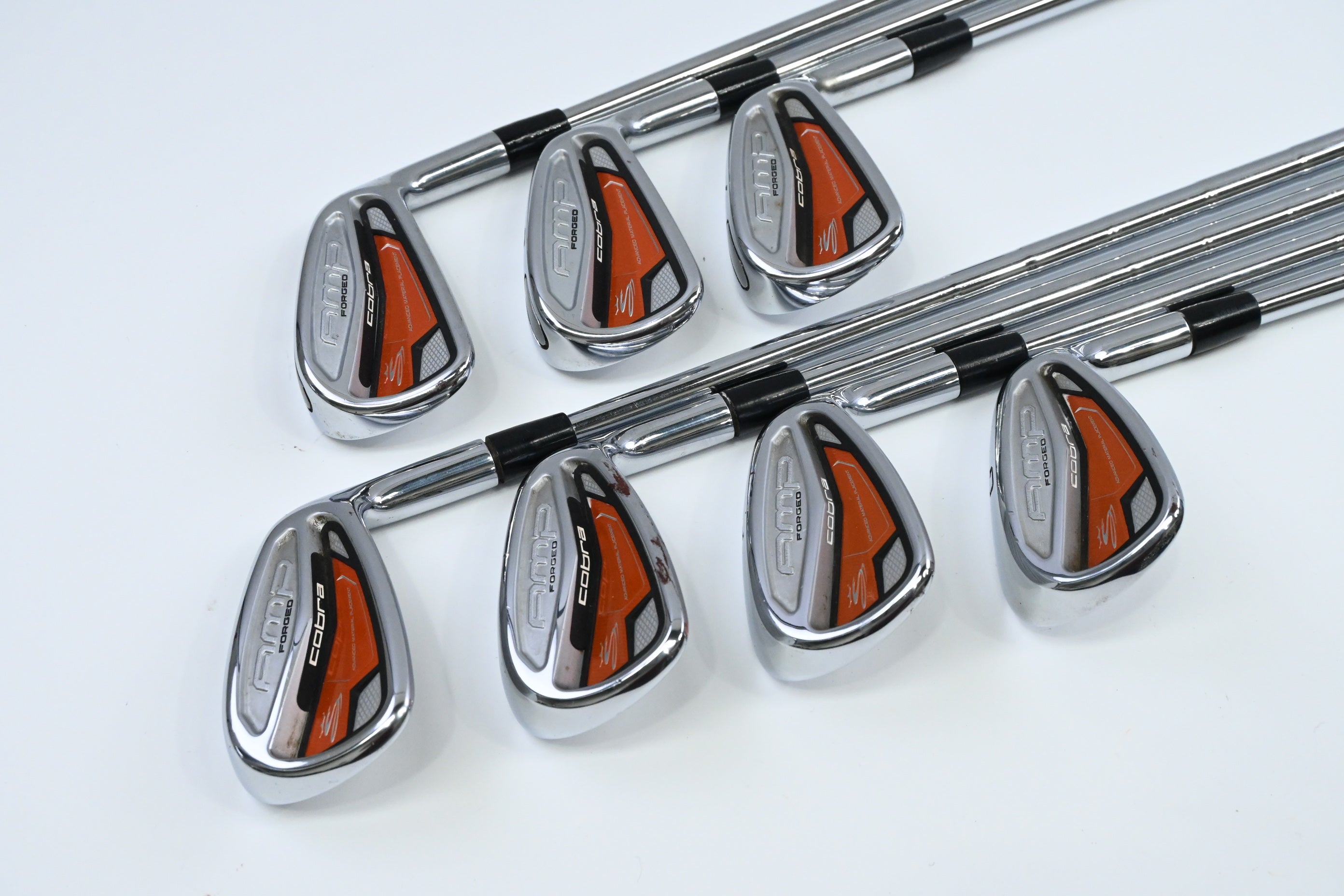 Cobra AMP Forged Irons / 5-PW+GW / Regular Plus Flex KBS Tour Shafts