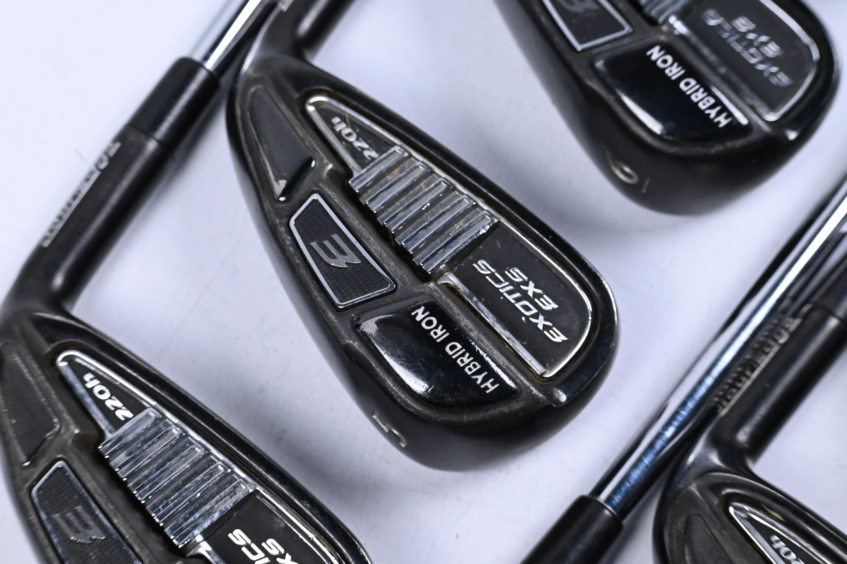 Tour Edge EXS 220H Irons / 4-PW+GW / Stiff Flex Elevate 95 Shafts