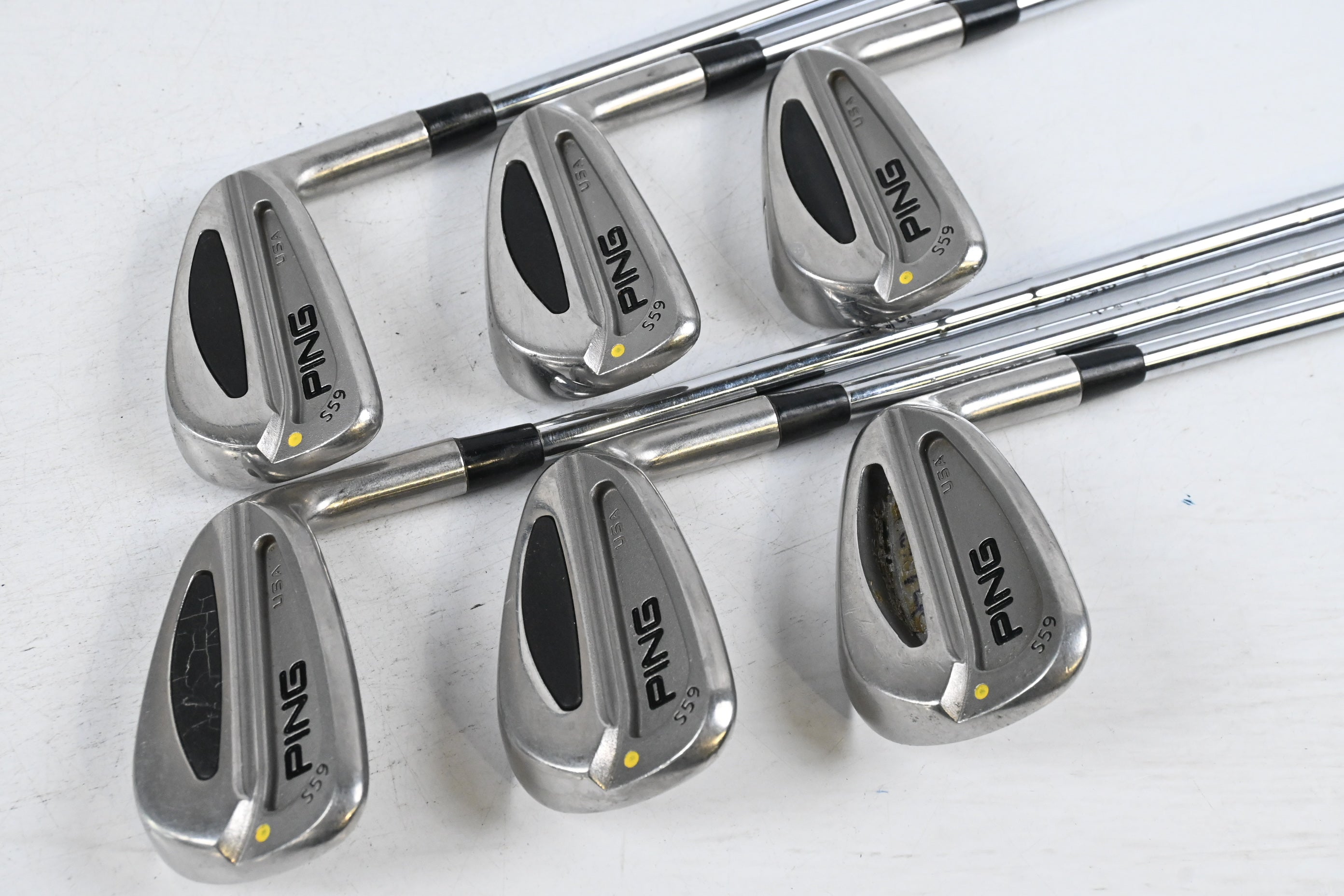 Ping S59 Irons / 5-PW / Yellow Dot / Regular Flex Ping Z65 Shafts