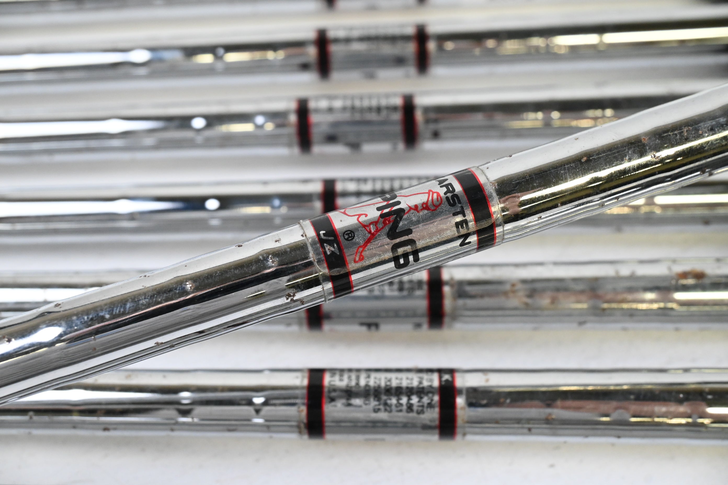 Left Hand Ping Zing Irons / 3-PW+SW / Blue Dot / Regular Flex Ping Karsten Shafts
