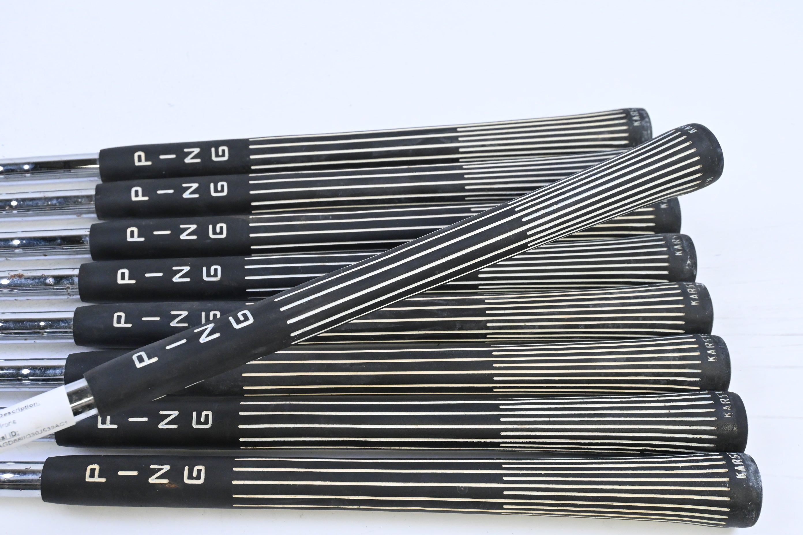 Left Hand Ping Zing Irons / 3-PW+SW / Blue Dot / Regular Flex Ping Karsten Shafts