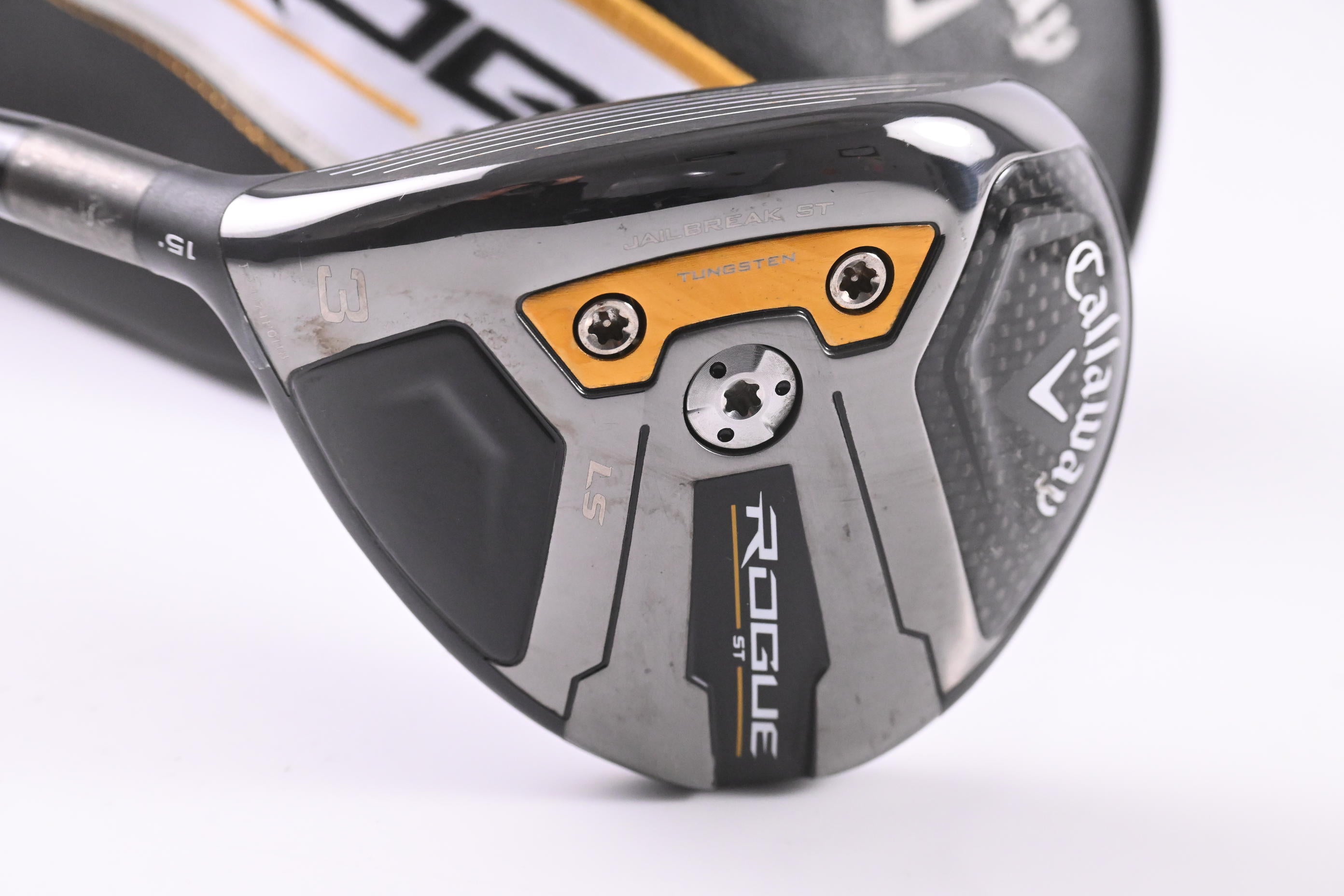 Left Hand Callaway Rogue ST LS #3 Wood / 15 Degree / Stiff Flex Tensei AV White