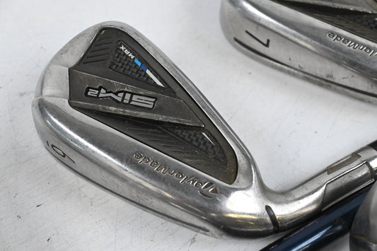 Left Hand Taylormade SIM2 Max Irons / 5-PW+GW / Senior Flex Fujikura Ventus Blue 5