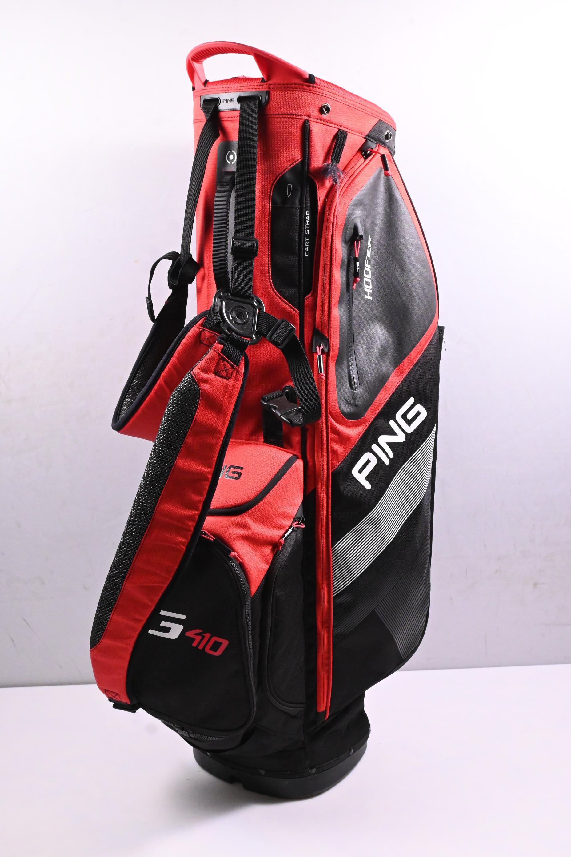 Ping Hoofer Stand Bag / 5-Way Divider / Black, Red