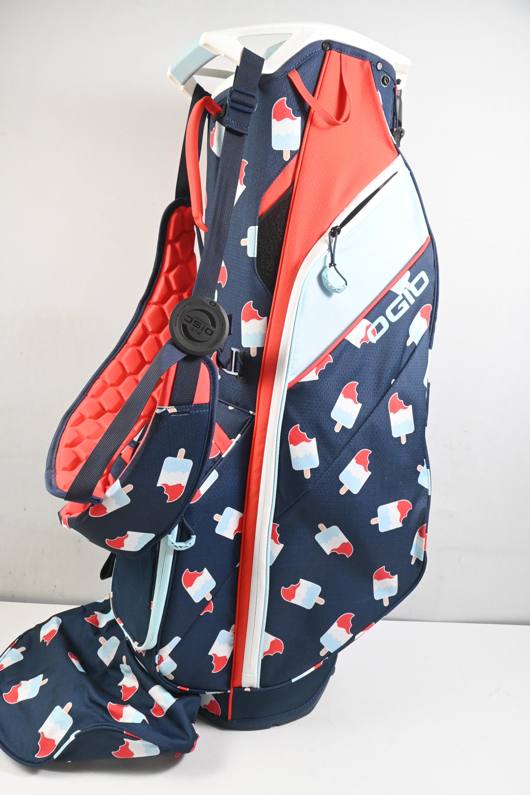 Ogio Fuse Stand Bag / 4-Way Divider / Navy, Blue, Red & White