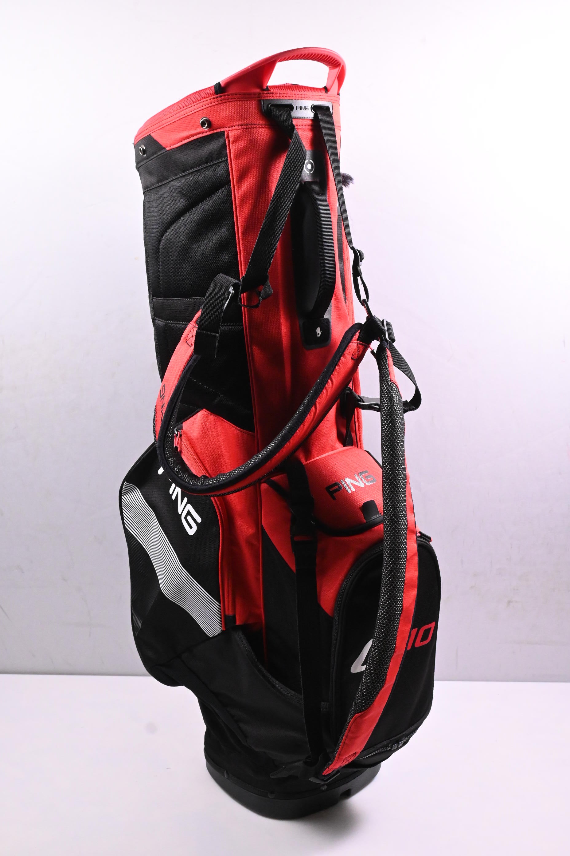 Ping Hoofer Stand Bag / 5-Way Divider / Black, Red