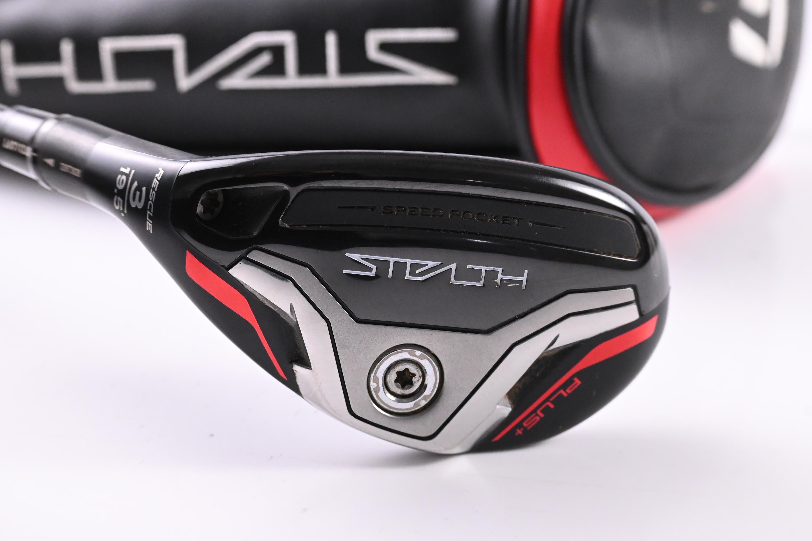 Taylormade Stealth Plus #3 Hybrid / 19.5 Degree / Stiff Flex HZRDUS Smoke RDX Red 80