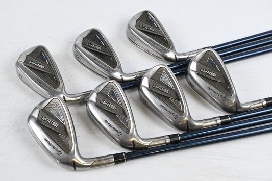 Left Hand Taylormade SIM2 Max Irons / 5-PW+GW / Senior Flex Fujikura Ventus Blue 5