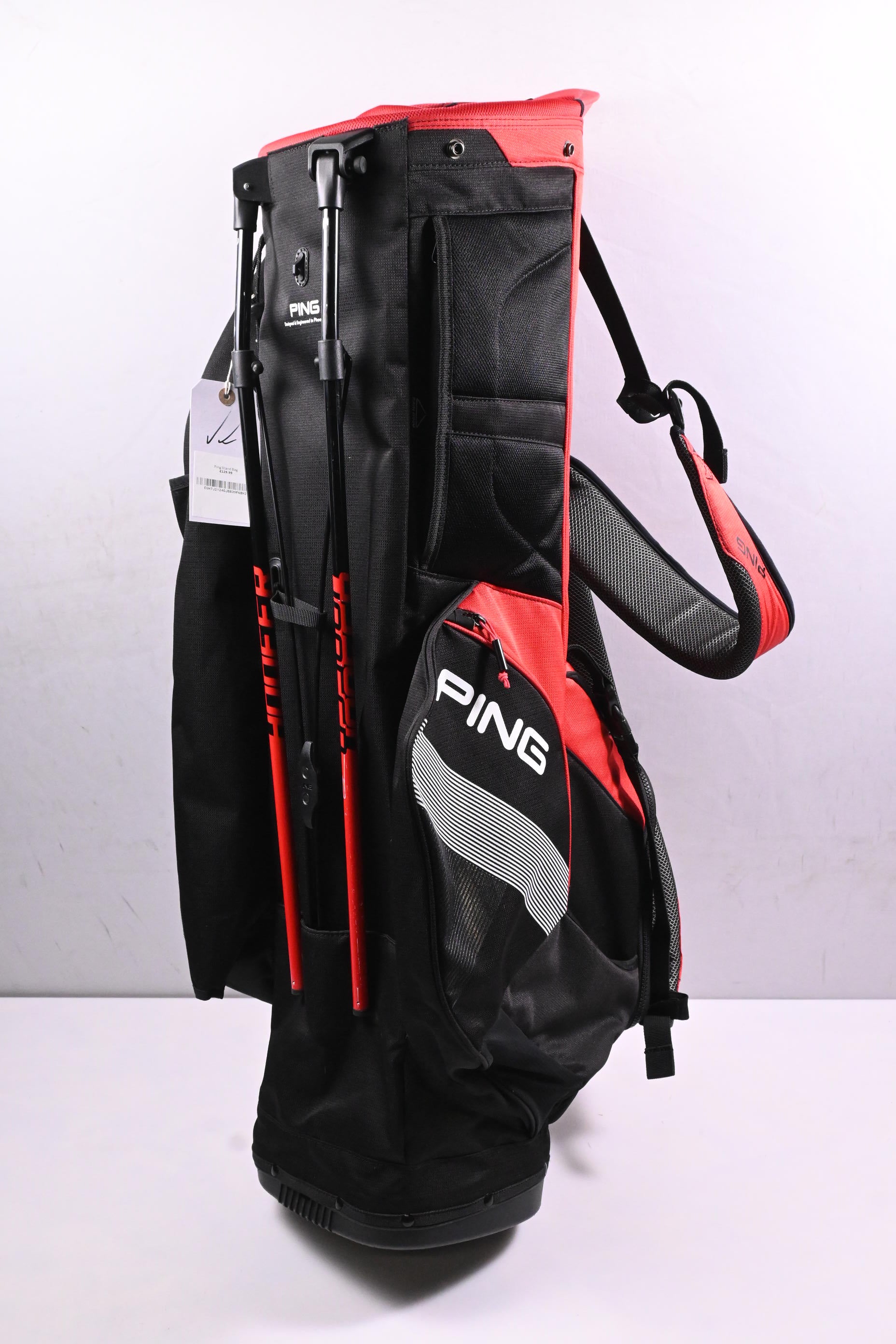 Ping Hoofer Stand Bag / 5-Way Divider / Black, Red