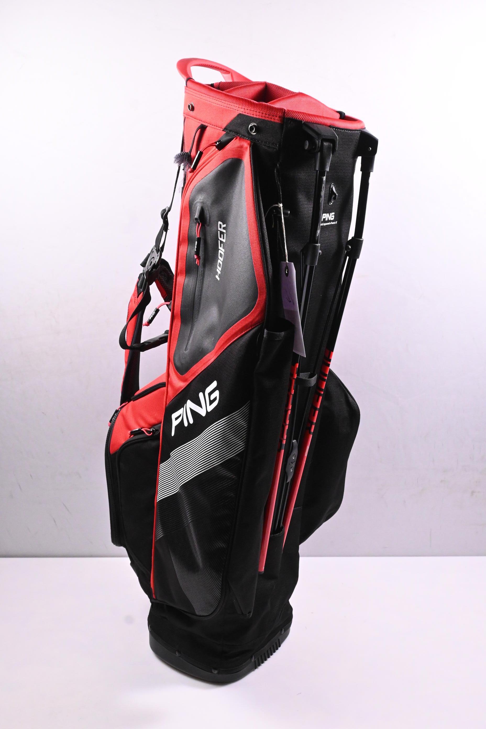 Ping Hoofer Stand Bag / 5-Way Divider / Black, Red
