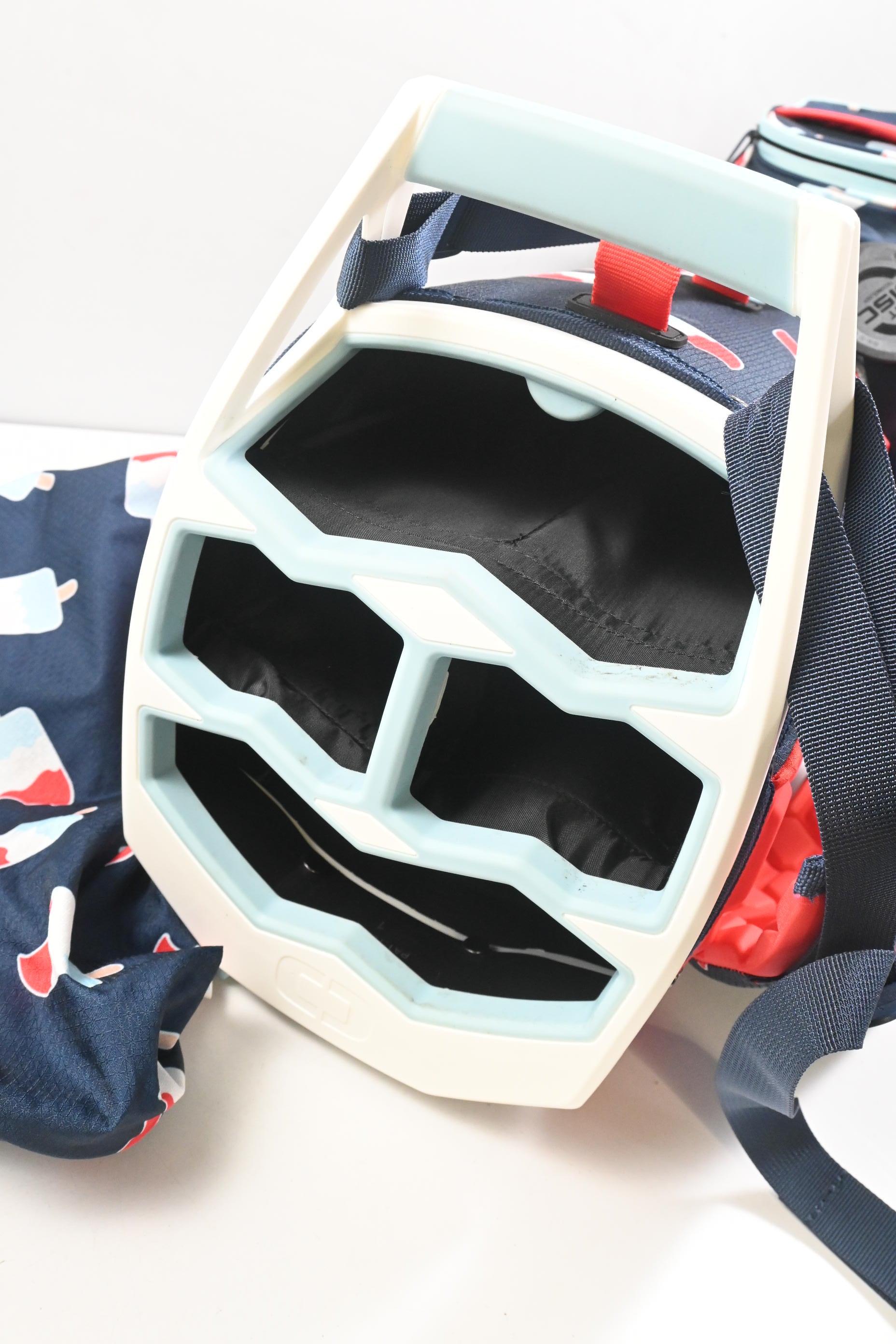 Ogio Fuse Stand Bag / 4-Way Divider / Navy, Blue, Red & White