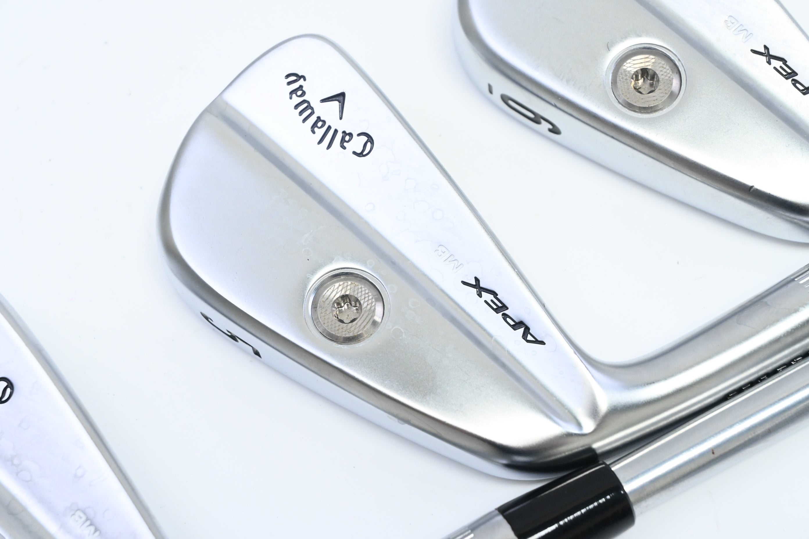 Left Hand Callaway Apex MB 21 Irons / 4-PW / Stiff Flex Project X LS 120 Shaft