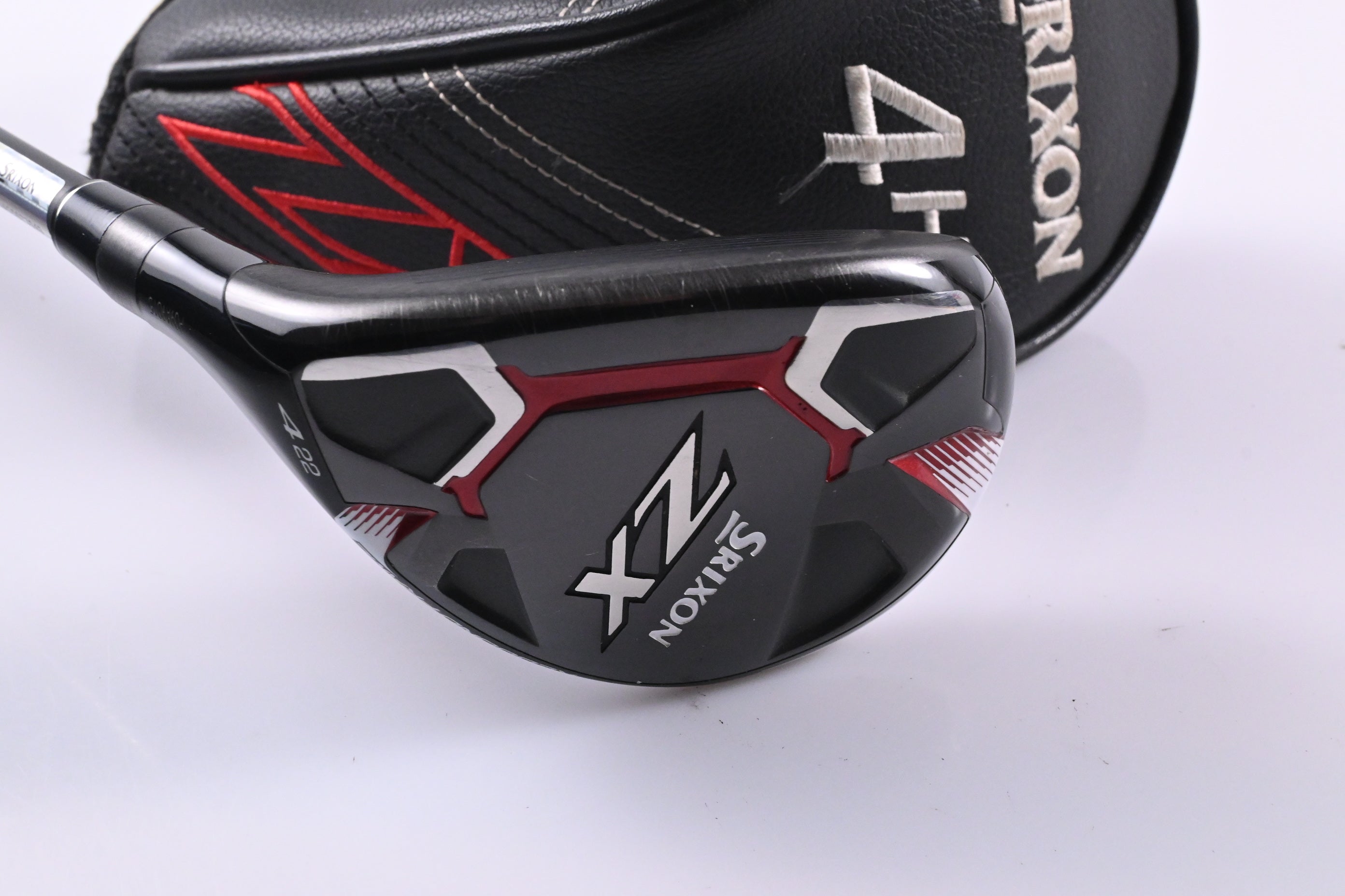 Left Hand Srixon ZX #4 Hybrid / 22 Degree / Regular Flex HZRDUS Smoke Black 80